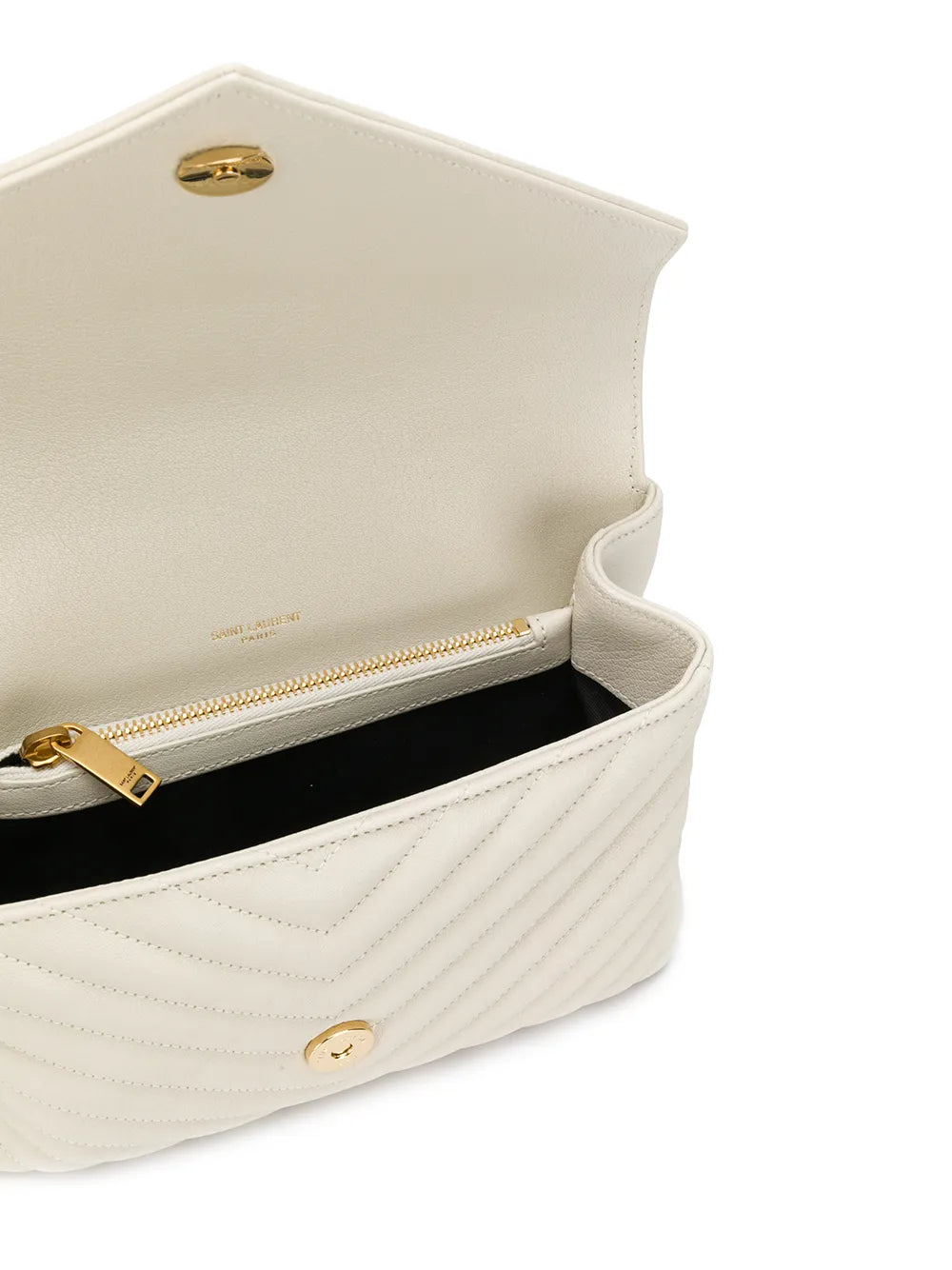 Saint Laurent Medium College Leather Cross Body Bag — Same as shown — Size One Size — Detail View