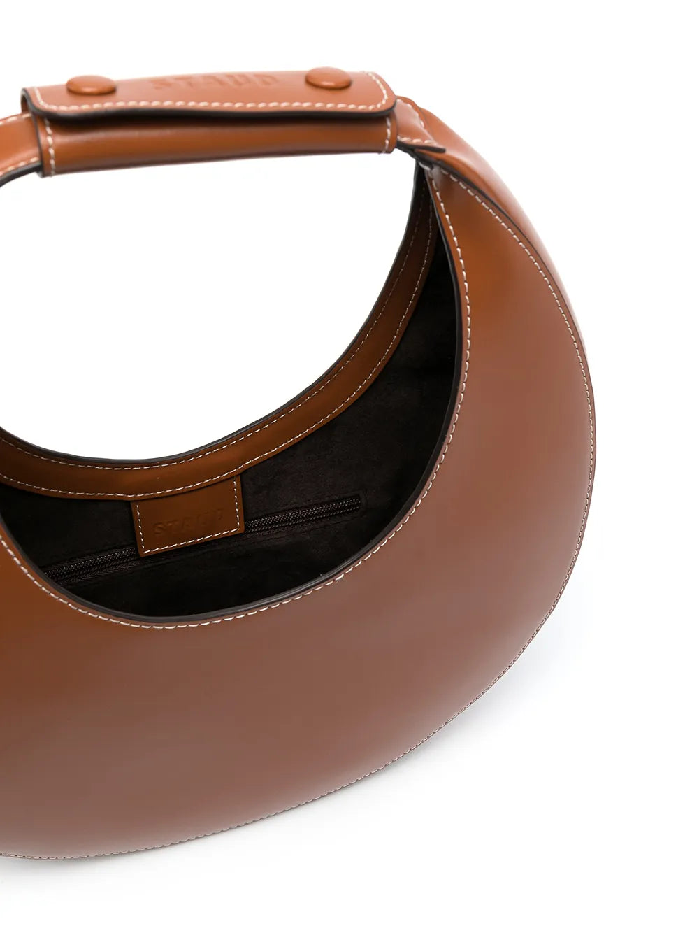 Staud Moon Leather Shoulder Bag — Same as shown — Size One Size — Detail View