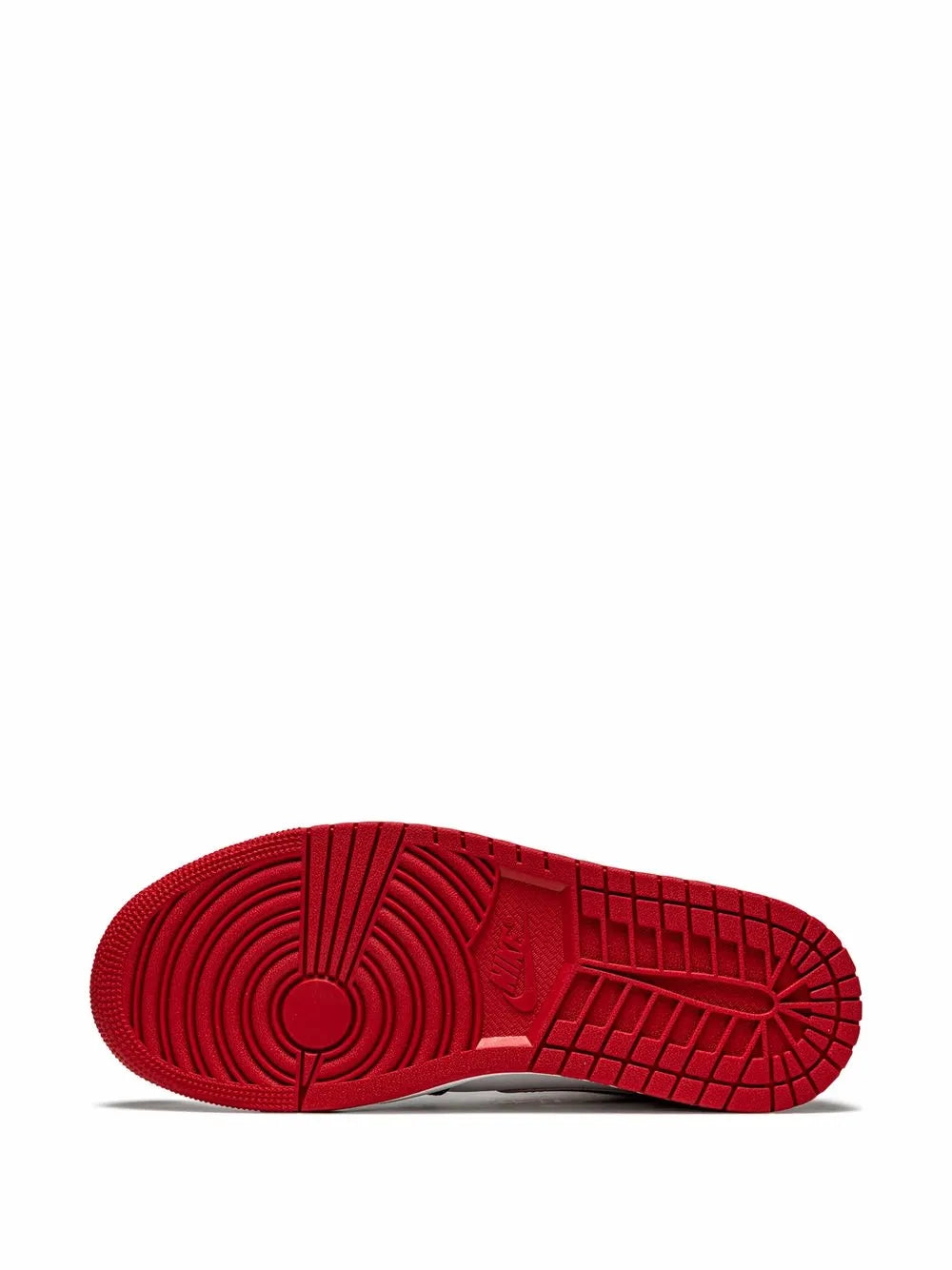 Air Jordan 1 Mid Metallic Red Sneakers — Black/White/Red — Size US M 11.5 - US W 13 — Top View