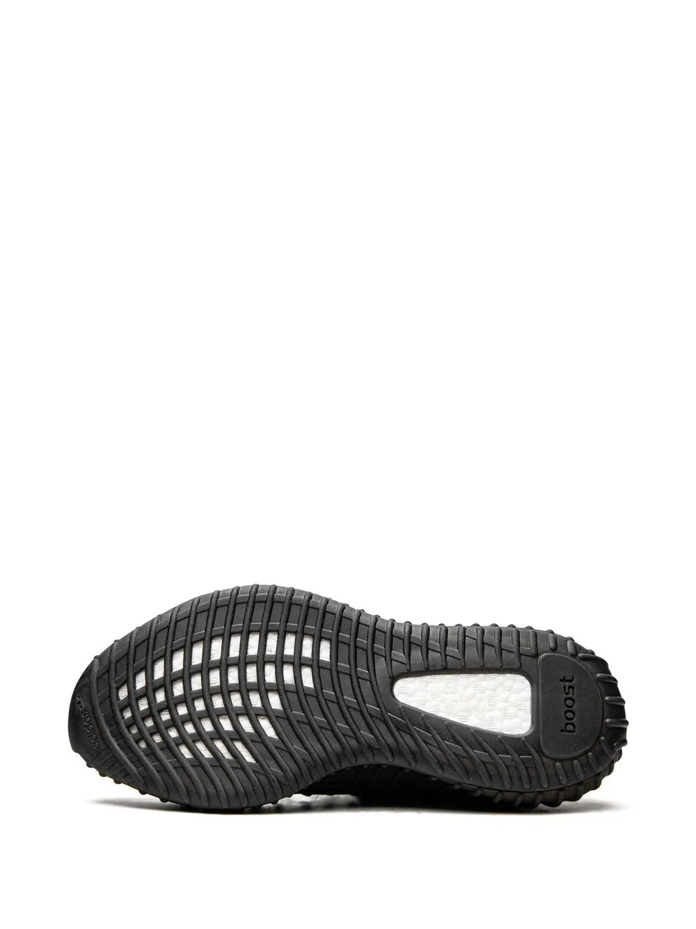 adidas Yeezy 350 Boost V2 Cmpct Slate Carbon Sneakers — Black — Size US M 6 - US W 7.5 — Top View