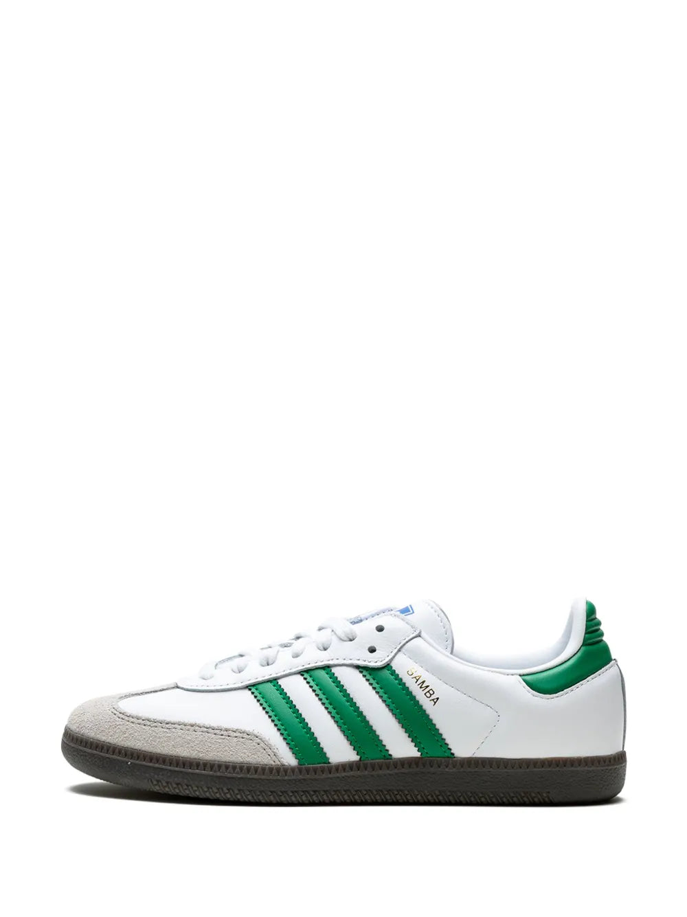 adidas Samba Og Sneakers — White/Green — Size US M 10 - US W 11.5 — Detail View