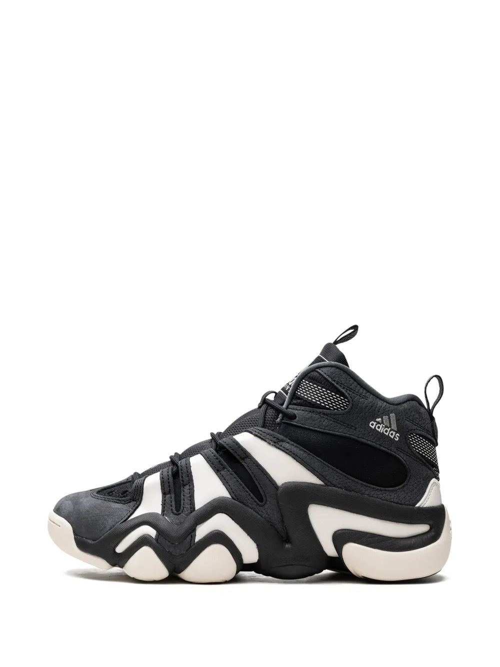 adidas Crazy 8 Black/White Sneakers — Black/White — Size US M 10.5 - US W 12 — Detail View