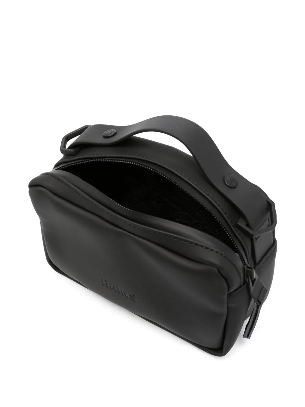 Rains Logo Debossed Faux Leather Shoulder Bag — Same as shown — Size One Size — Detail View