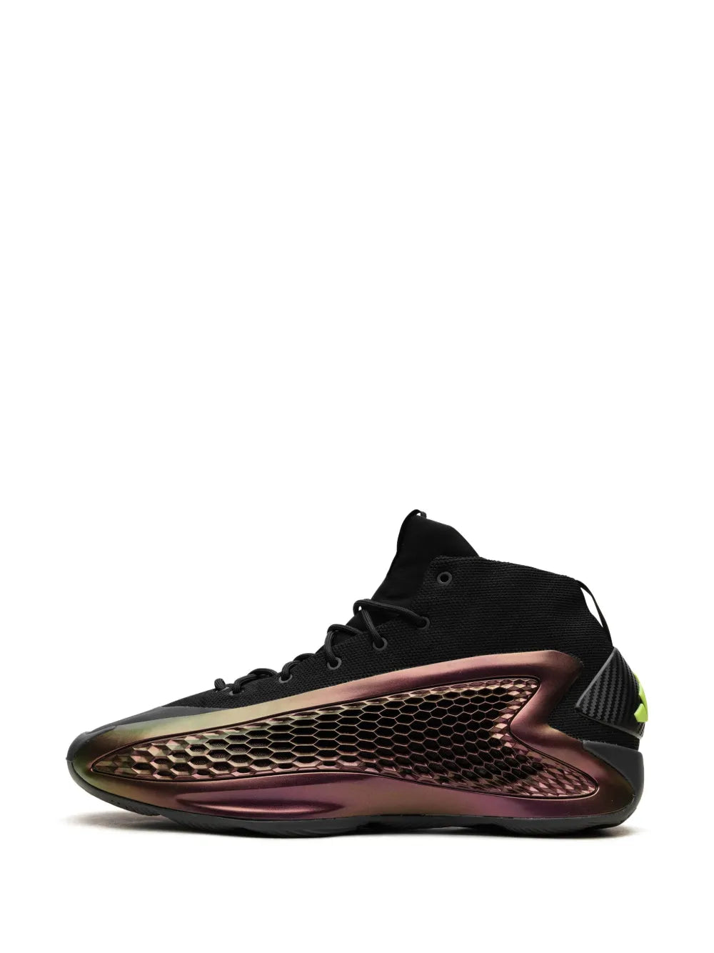 adidas Ae1 All-Star Sneakers — Burgundy/Black/Lime Green — Size US M 7 - US W 8.5 — Detail View