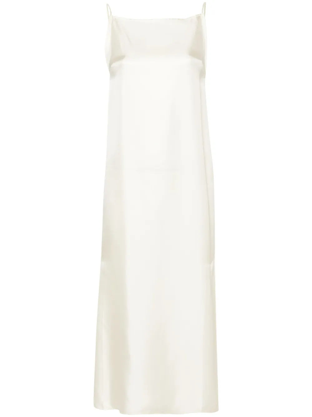 Loulou De Saison Sulum Silk Midi Dres — White — Size XS — Front View