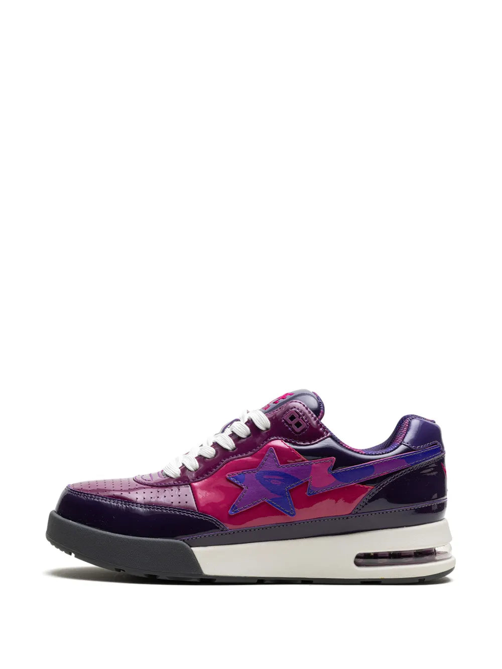 A Bathing Ape?Roadsta #1 Purple Sneakers — Purple — Size US M 3.5 - US W 5 — Detail View