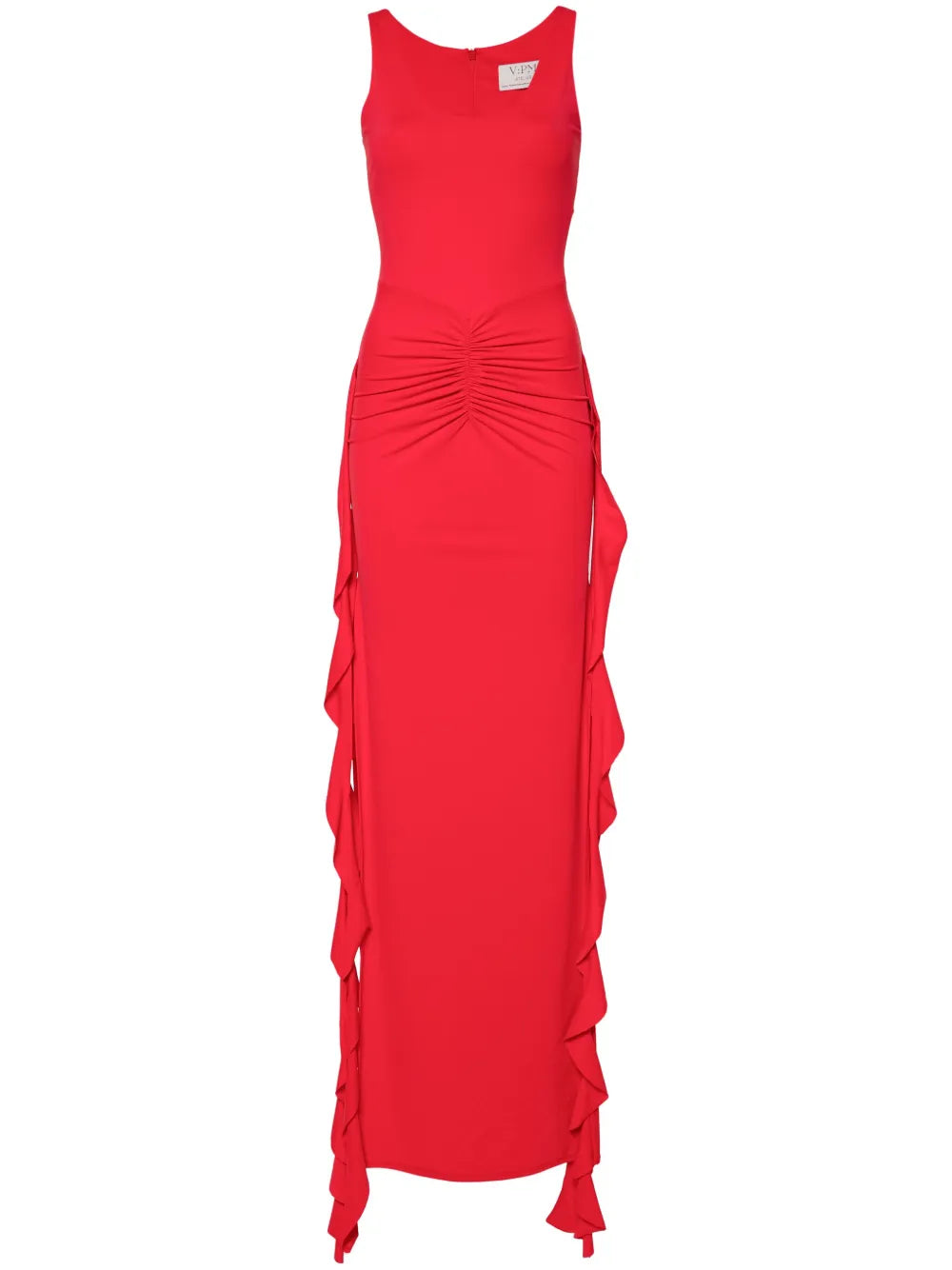 Vpm Atelier Tacy Maxi Dress — Red — Size S — Front View