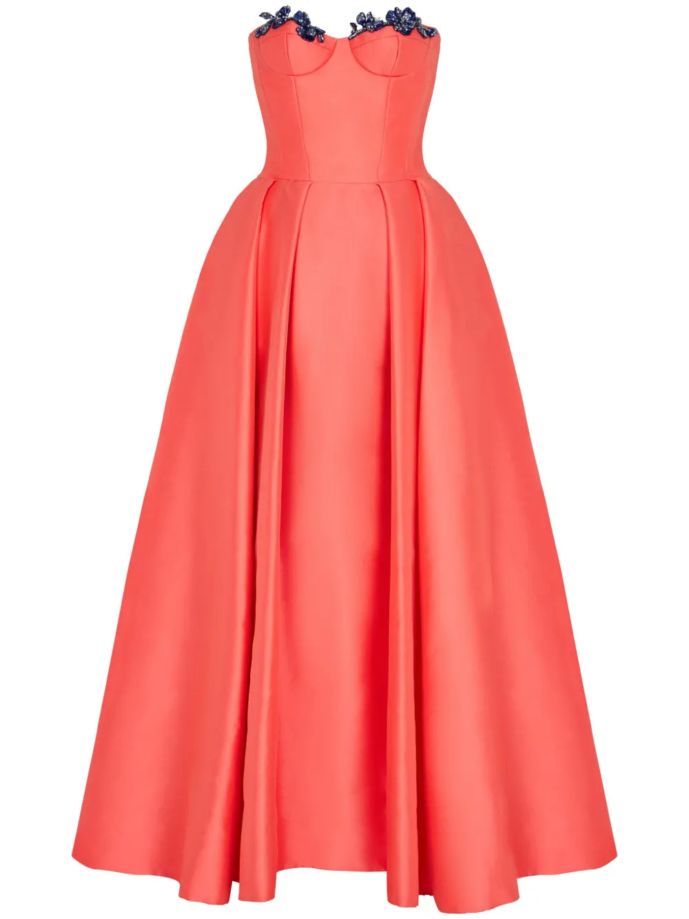 Sabina Bilenko Mariastella Gown — Orange — Size XS — Front View