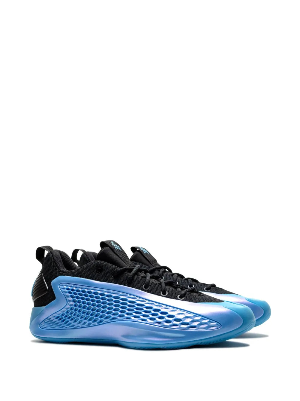 adidas A.E. 1 Low Blue Burst Sneakers — Black/Blue/White — Size US M 10 - US W 11.5 — Side View