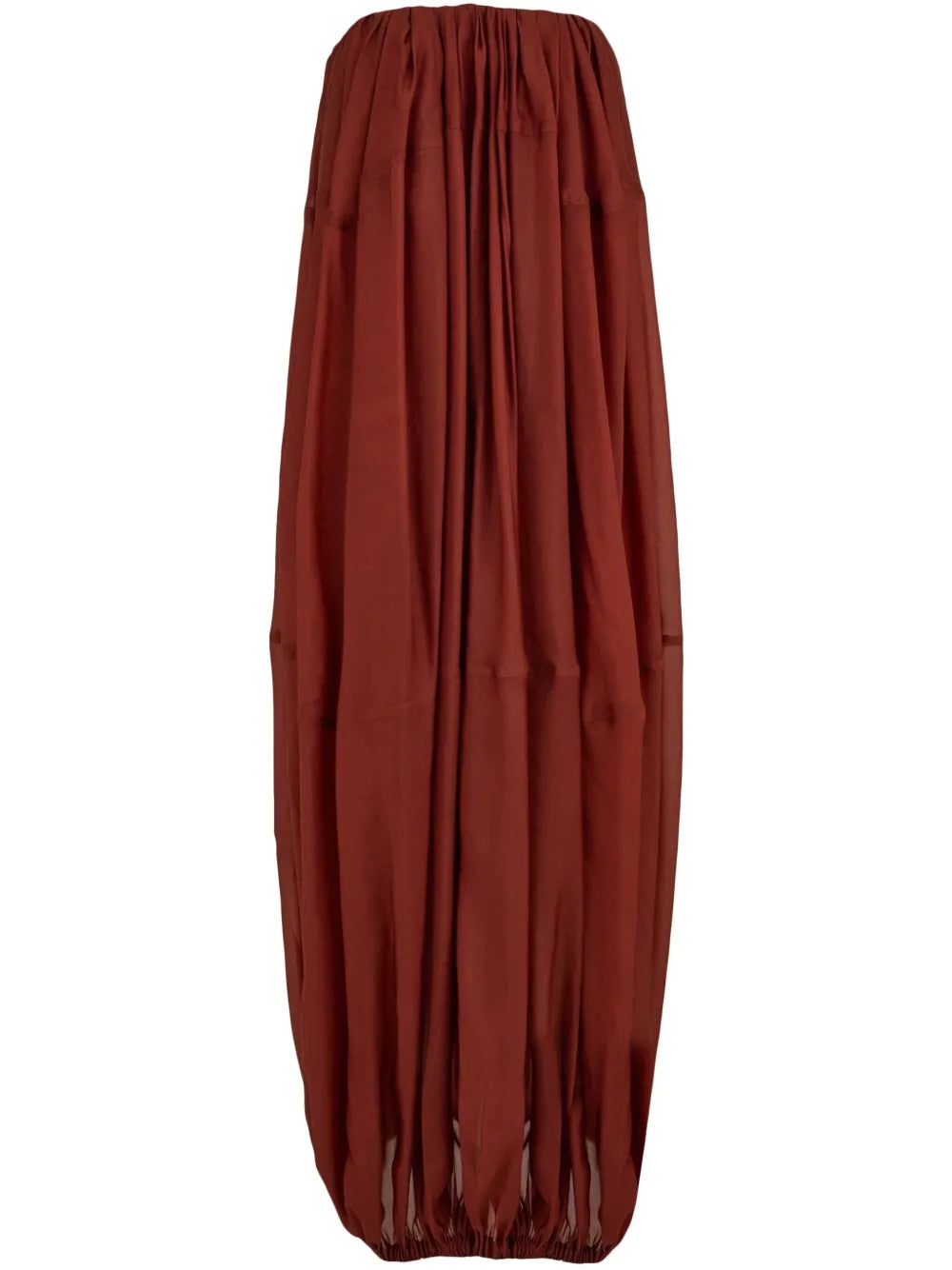 Ferragamo Bustier Maxi Dress — Red — Size XS — Front View