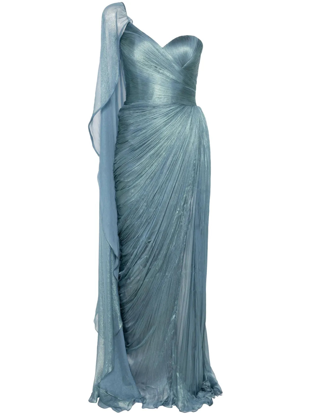 Iris Serban Sellem Gown — Blue — Size XS — Front View