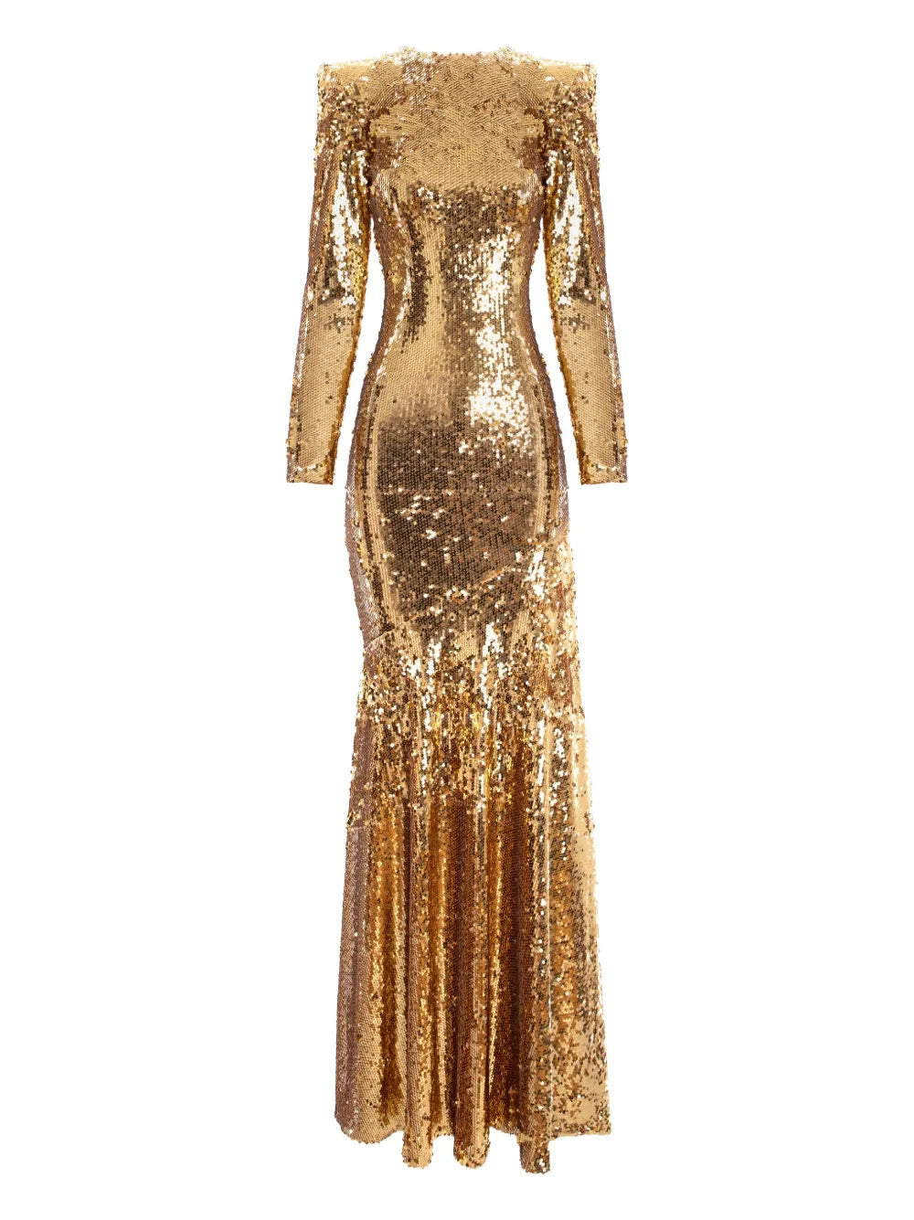 Vpm Atelier Gema Maxi Dress — Red/ Gold — Size S — Front View