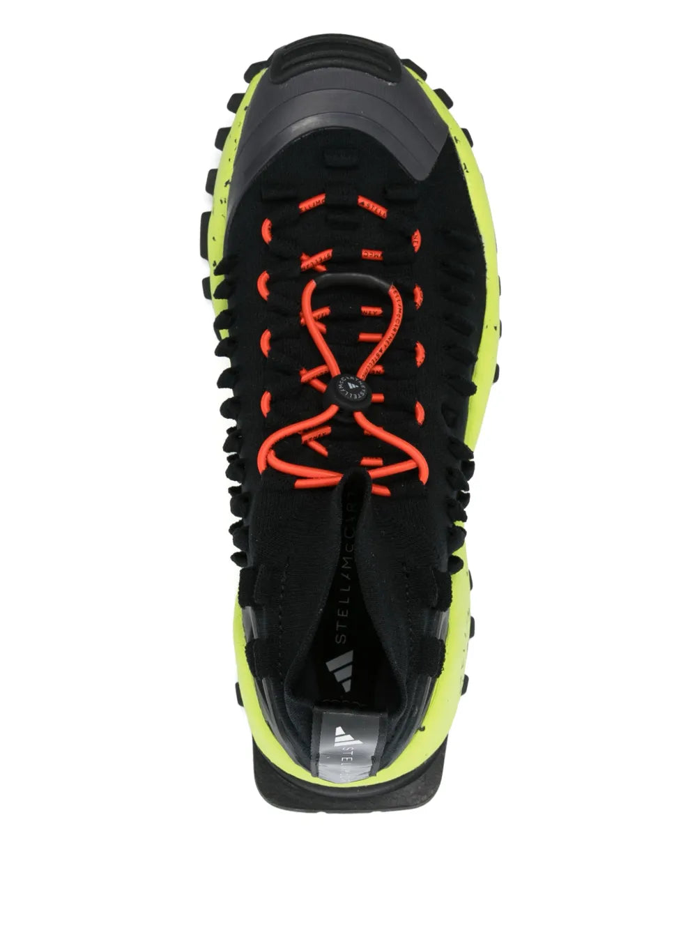 adidas By Stella Mccartney Seeulater Sneakers — Black — Size US M 10 - US W 11.5 — Top View