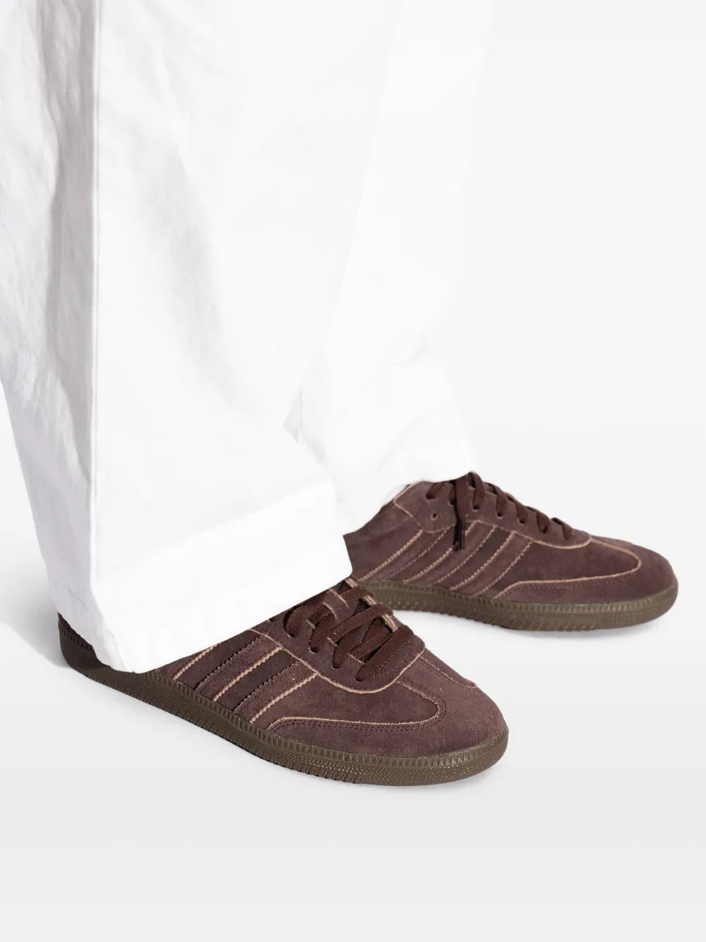 adidas Samba Sneakers — Chocolate Brown — Size US M 8 - US W 9.5 — Alternate View 7
