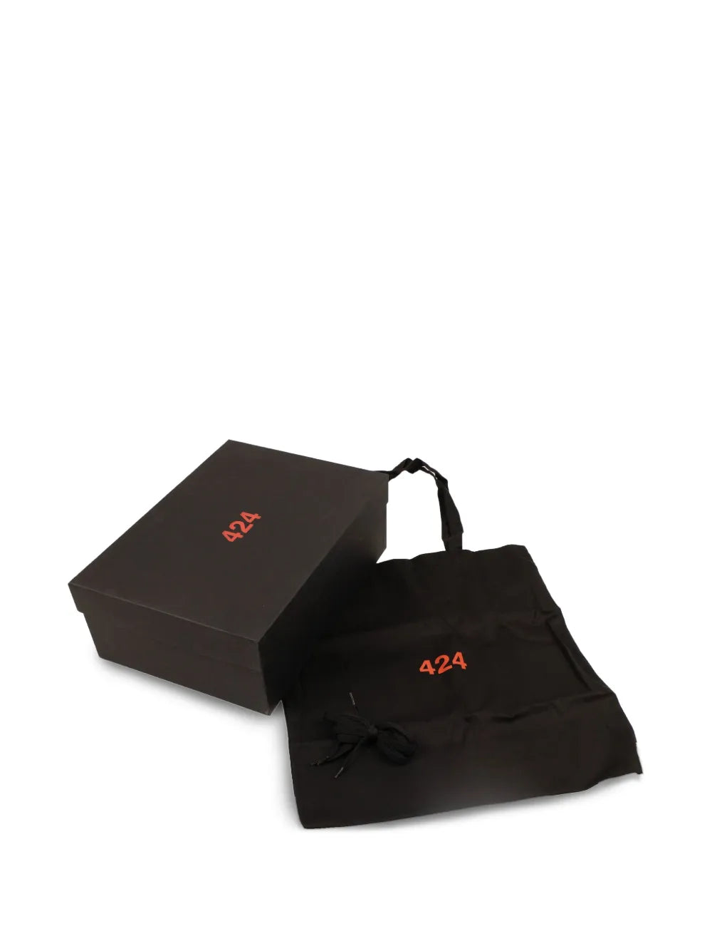 424 Wax Dipped Sneakers — Black — Size US M 3.5 - US W 5 — Lifestyle View
