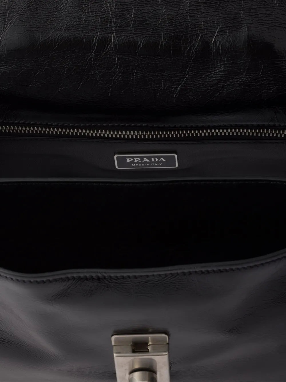 Prada Medium Leather Shoulder Bag — Same as shown — Size One Size — Lifestyle View