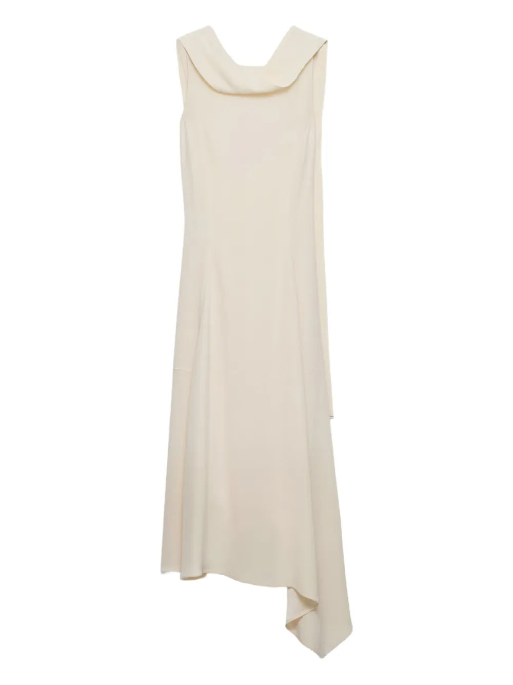 Prada Asymmetric Dress — White — Size XS — Front View