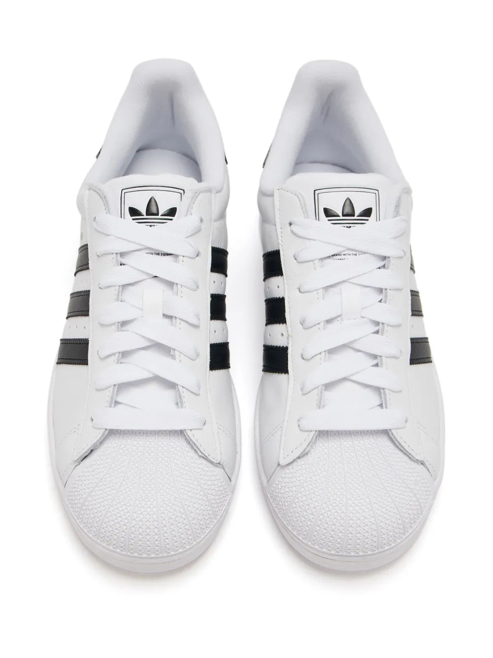 adidas Superstar Ii White/Black Sneakers — White — Size US M 8.5 - US W 10 — Top View
