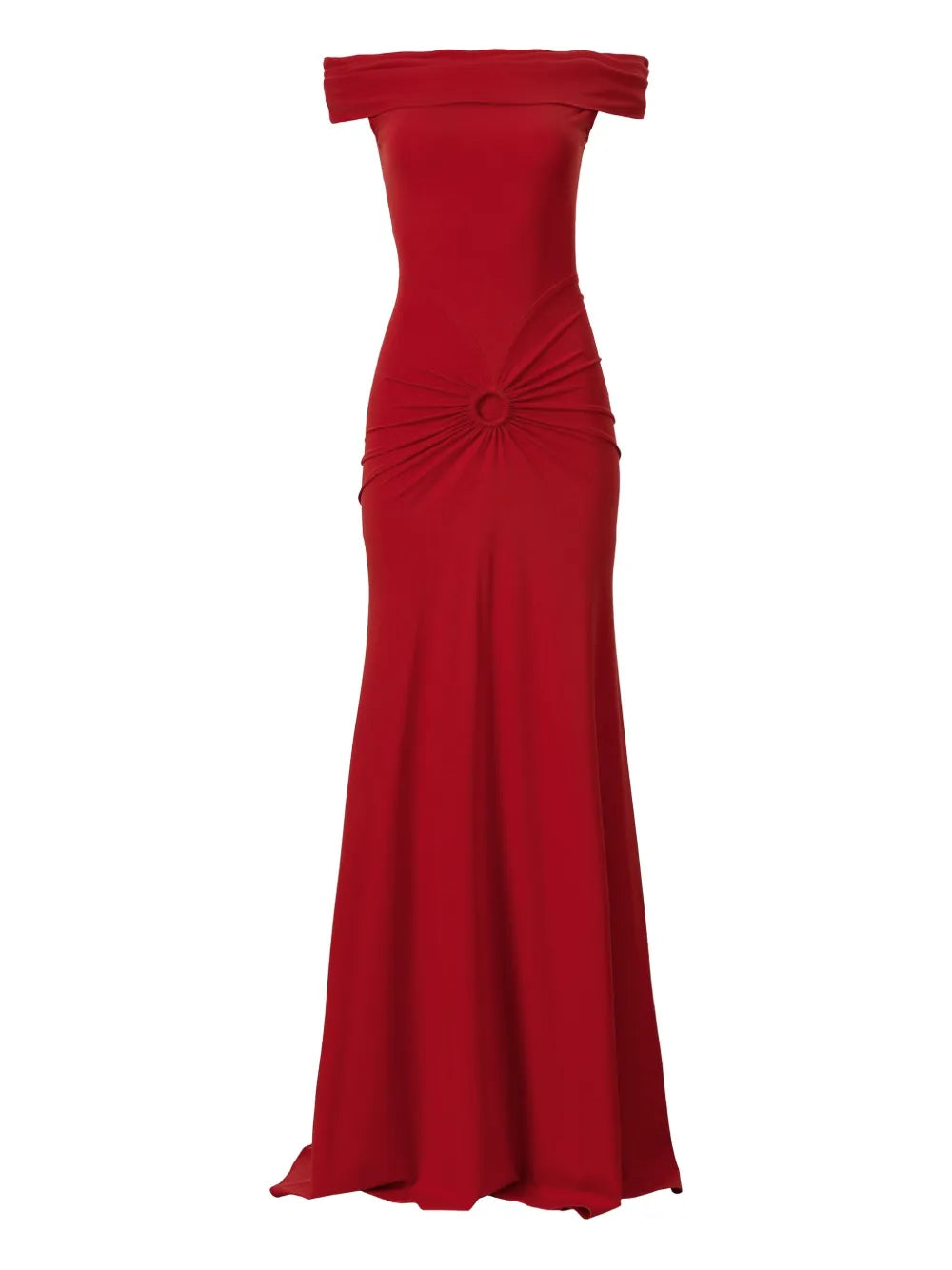 Moos Studio Lunar Maxi Dress — Red — Size S — Front View