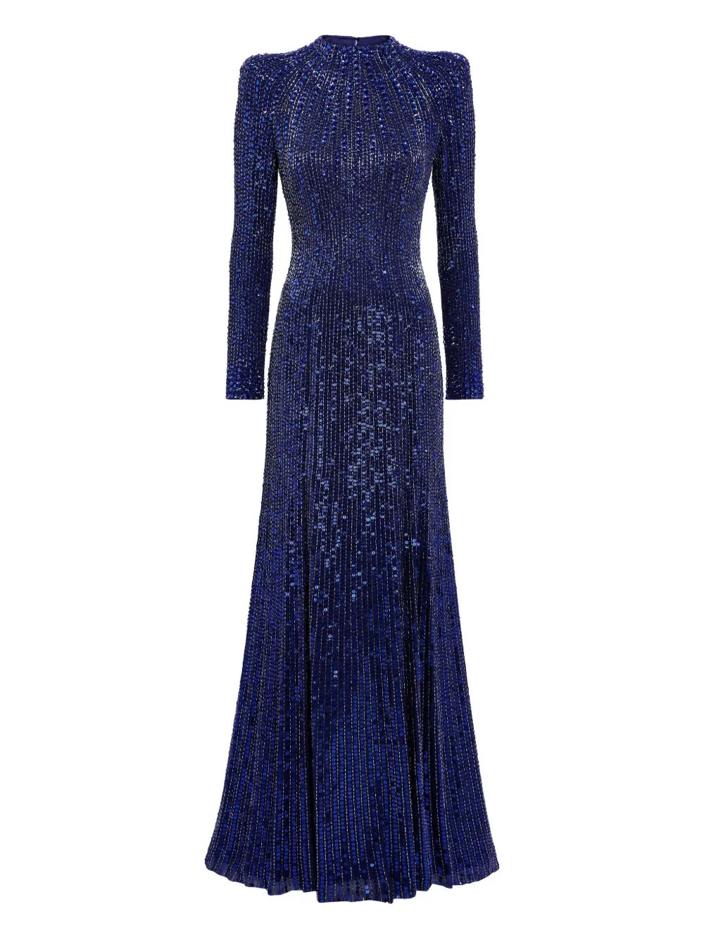 Jenny Packham Aurora Gown — Blue/ Navy — Size XS — Front View