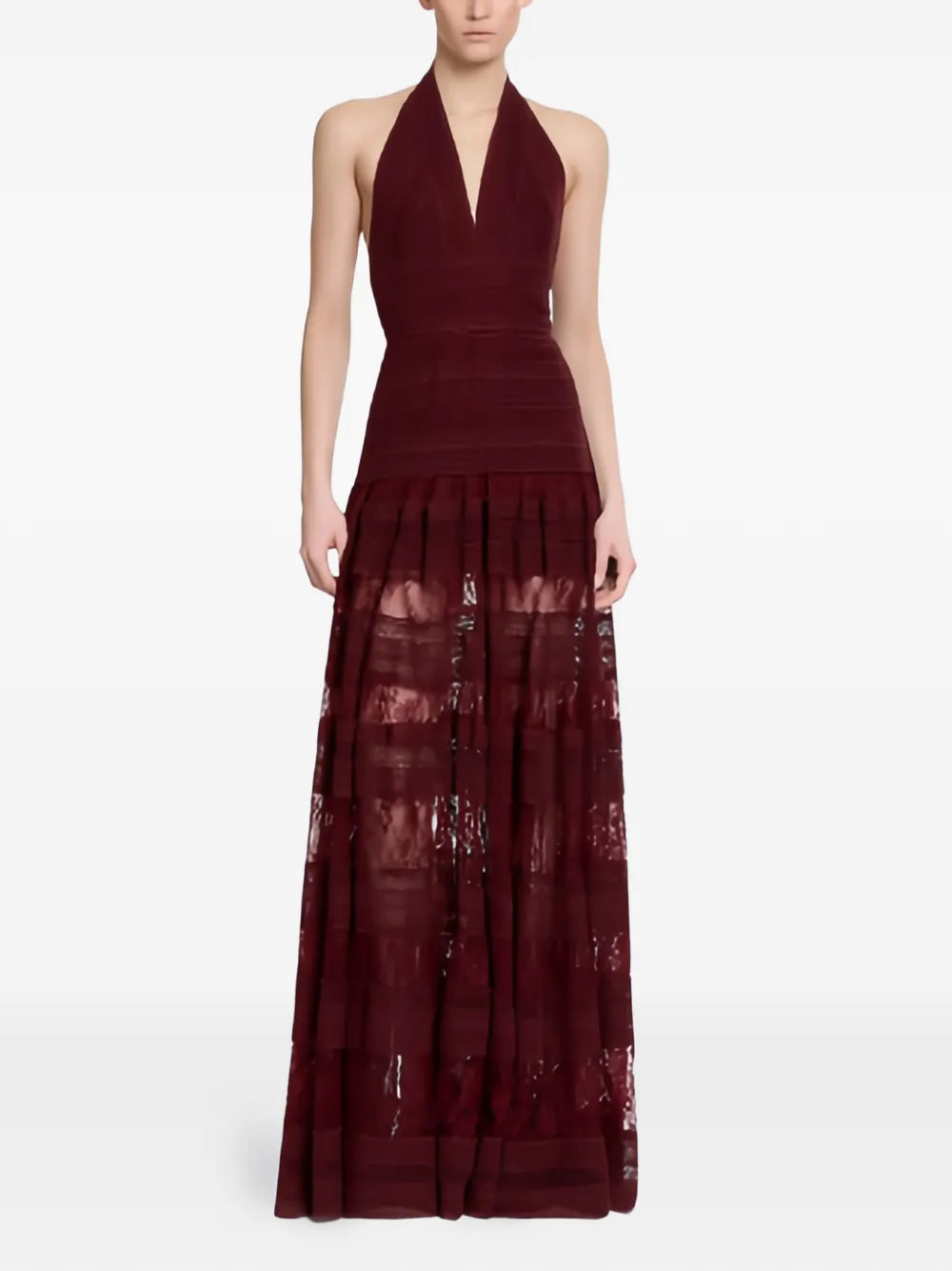 Elie Saab Lace Halterneck Elie Saab Dress — Same as shown — Size XS — Front View