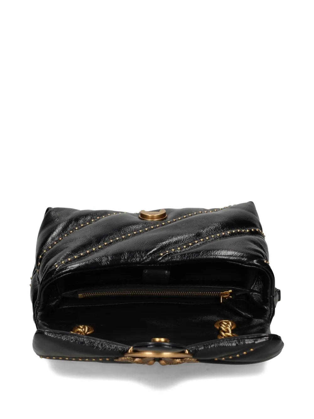 Pinko Studded Leather Shoulder Bag — Same as shown — Size One Size — Lifestyle View