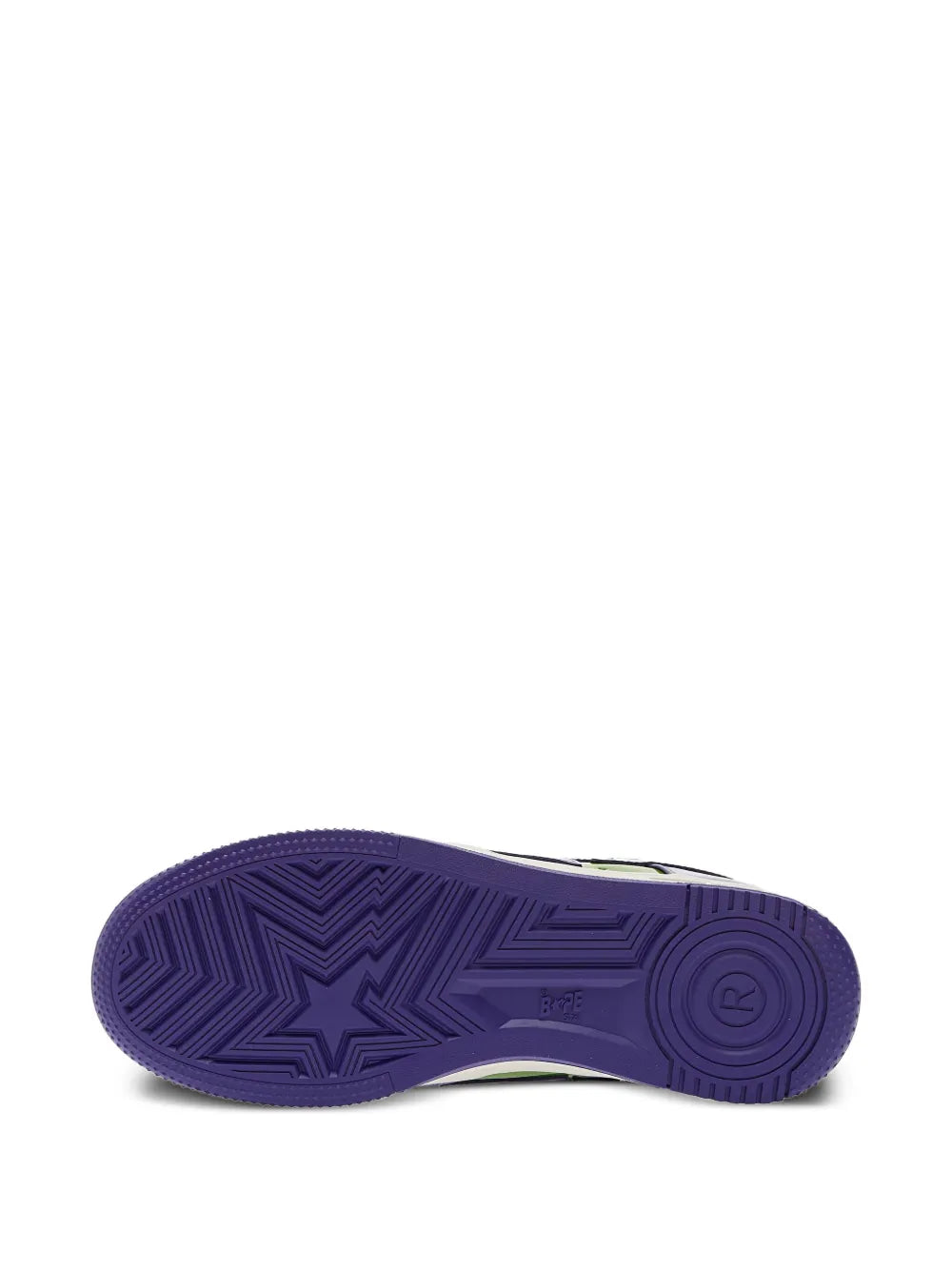A Bathing Ape?Bape Sta #1 Sneakers — Purple — Size US M 3.5 - US W 5 — Lifestyle View