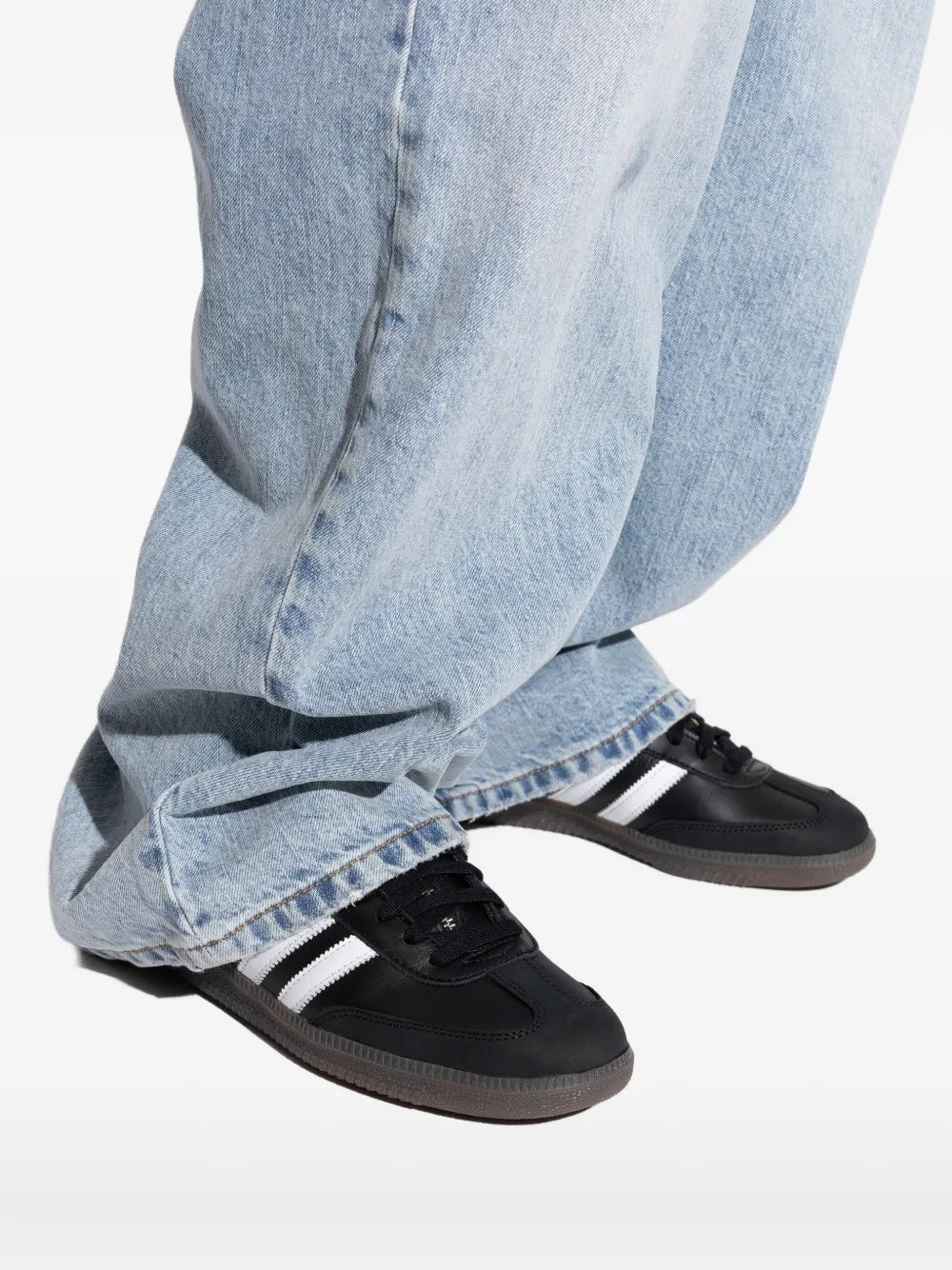 adidas Samba Sneakers — Black — Size US M 3.5 - US W 5 — Detail View