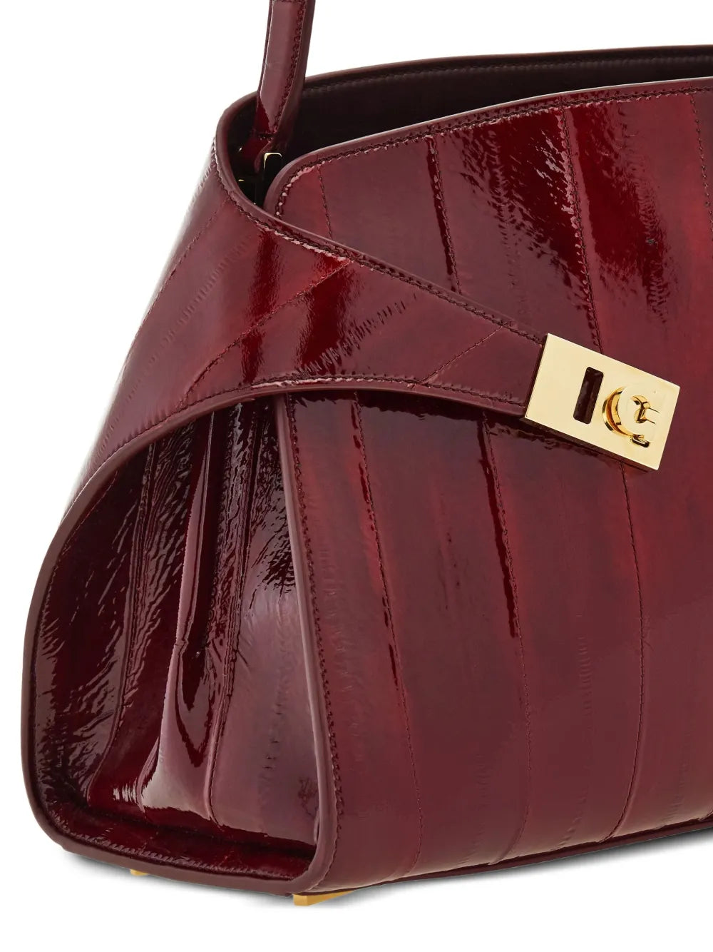 Ferragamo Medium Hug Eel Skin Shoulder Bag — Same as shown — Size One Size — Detail View