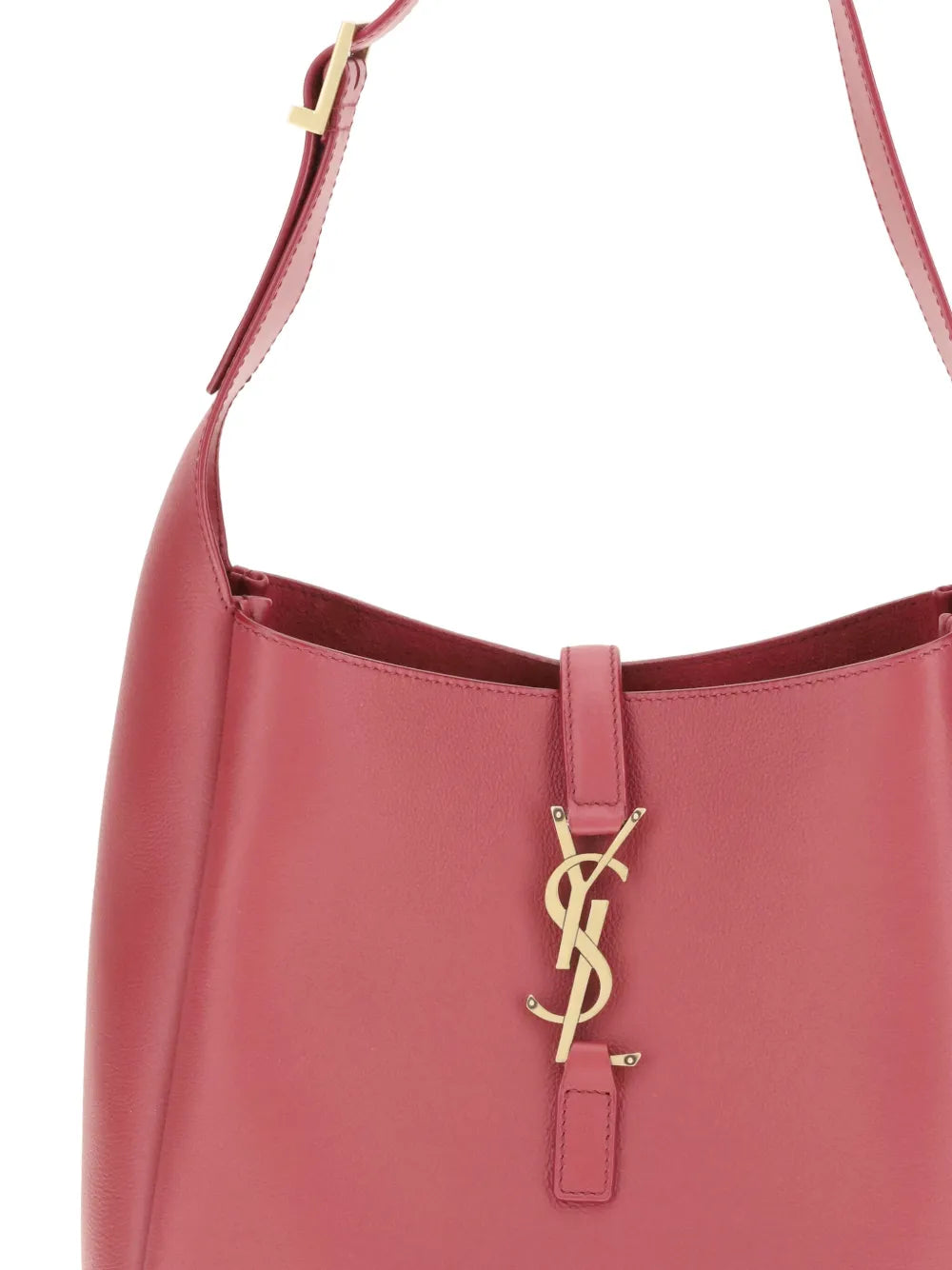 Saint Laurent Leather Ysl Logo Shoulder Bag — Same as shown — Size One Size — Detail View