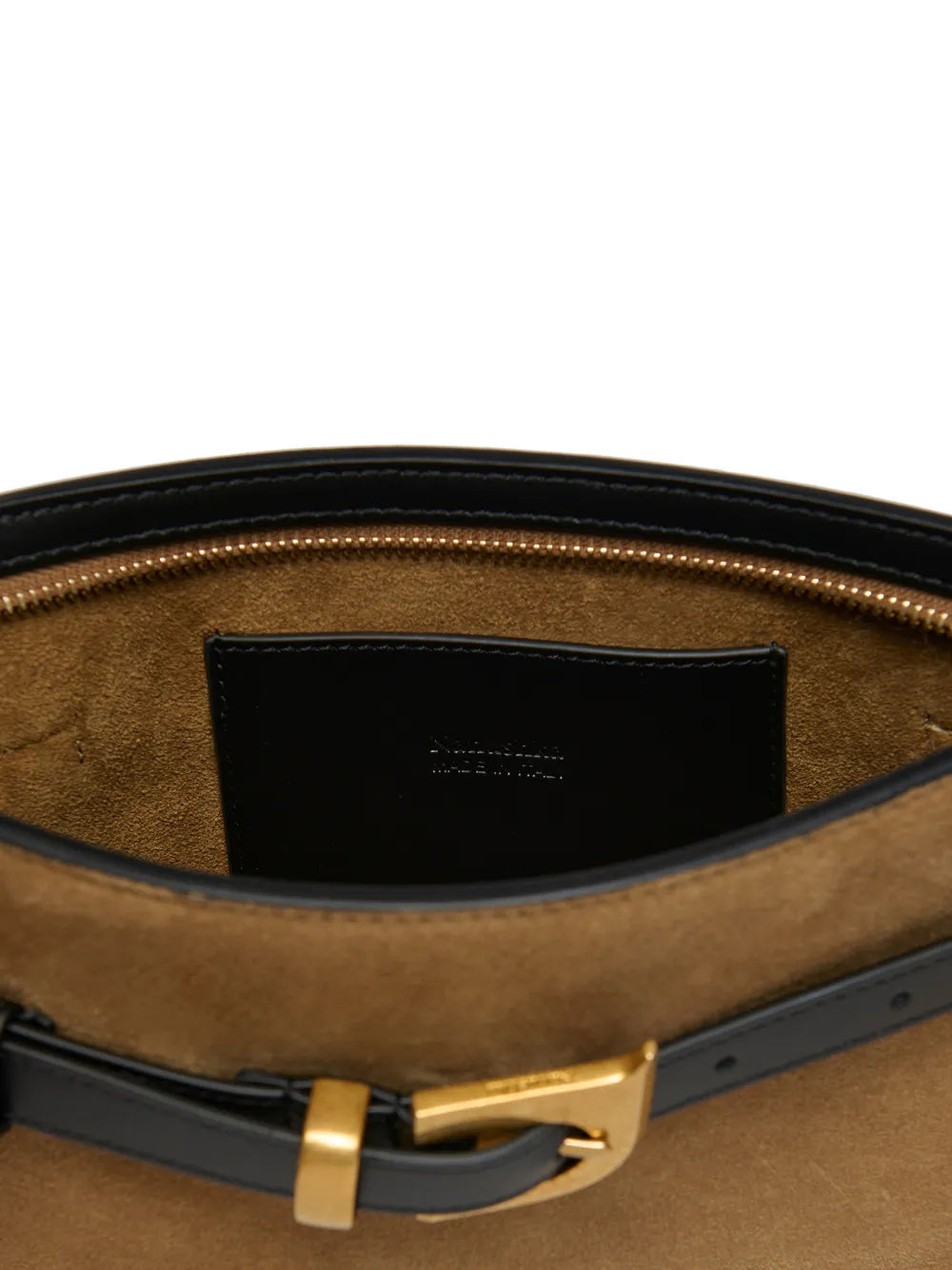Nanushka Mini Harmonica Buckle Detail Leather Shoulder — Same as shown — Size One Size — Detail View