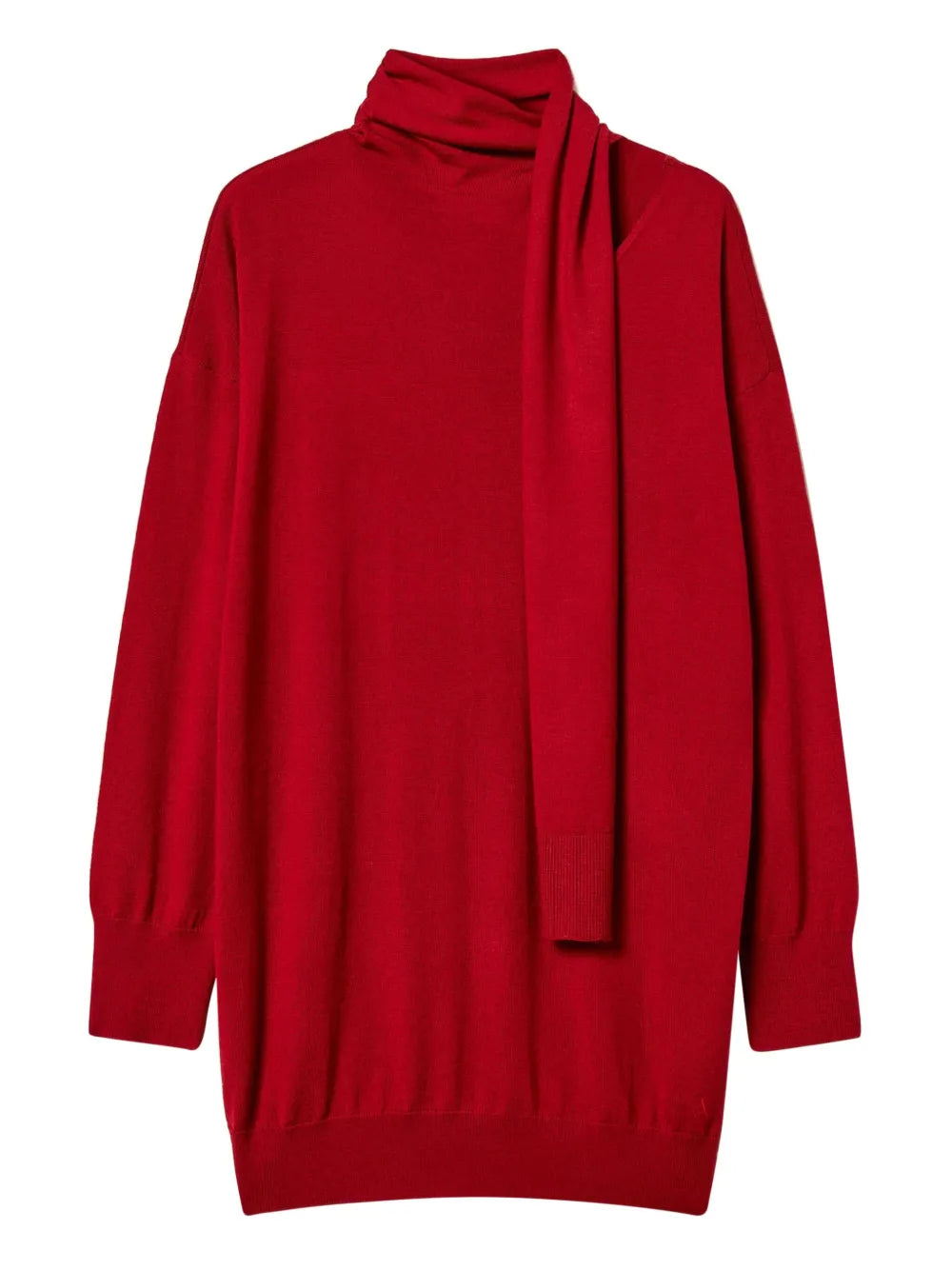 Twinset Cut Out Mini Dress — Red — Size XS — Front View