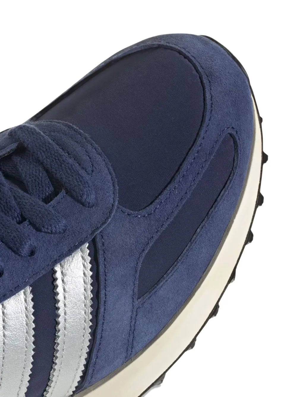adidas La Trainer Leather Sneakers — Navy Blue — Size US M 10 - US W 11.5 — Detail View