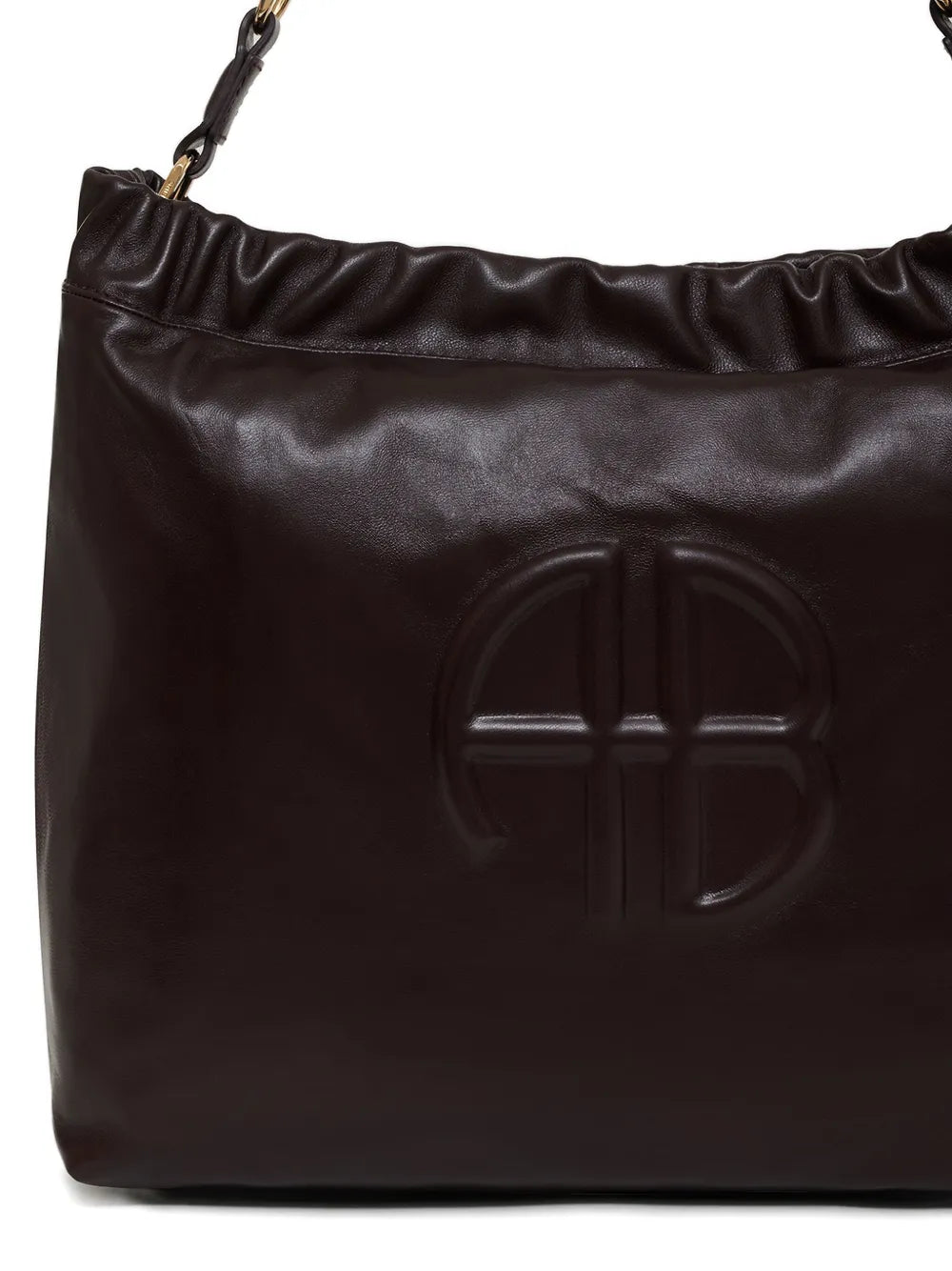 Anine Bing Kate Logo Embossed Shoulder Bag — Same as shown — Size One Size — Detail View