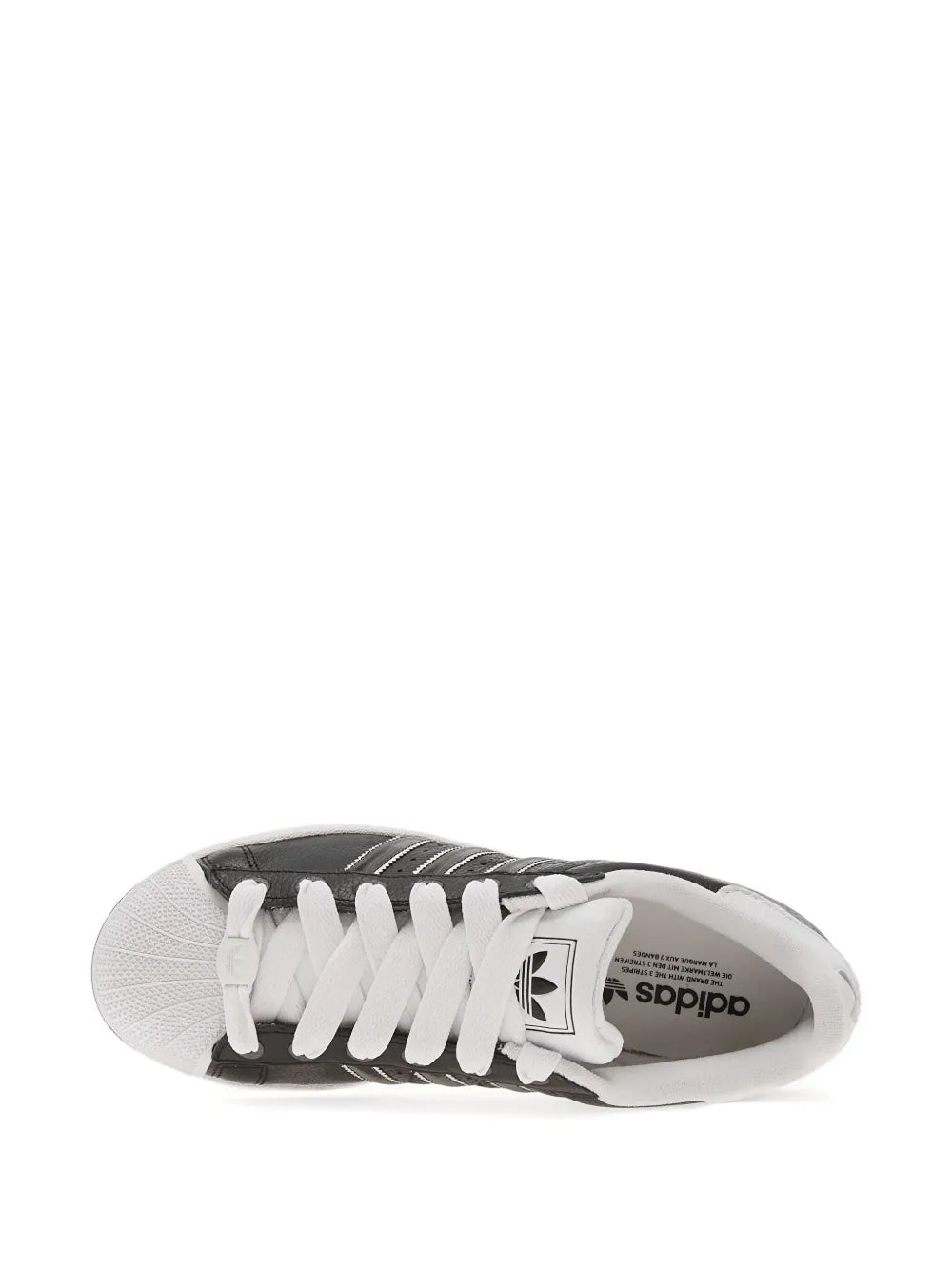 adidas Shell-Toe Three-Stripe Trainers — Black — Size US M 9 - US W 10.5 — Detail View