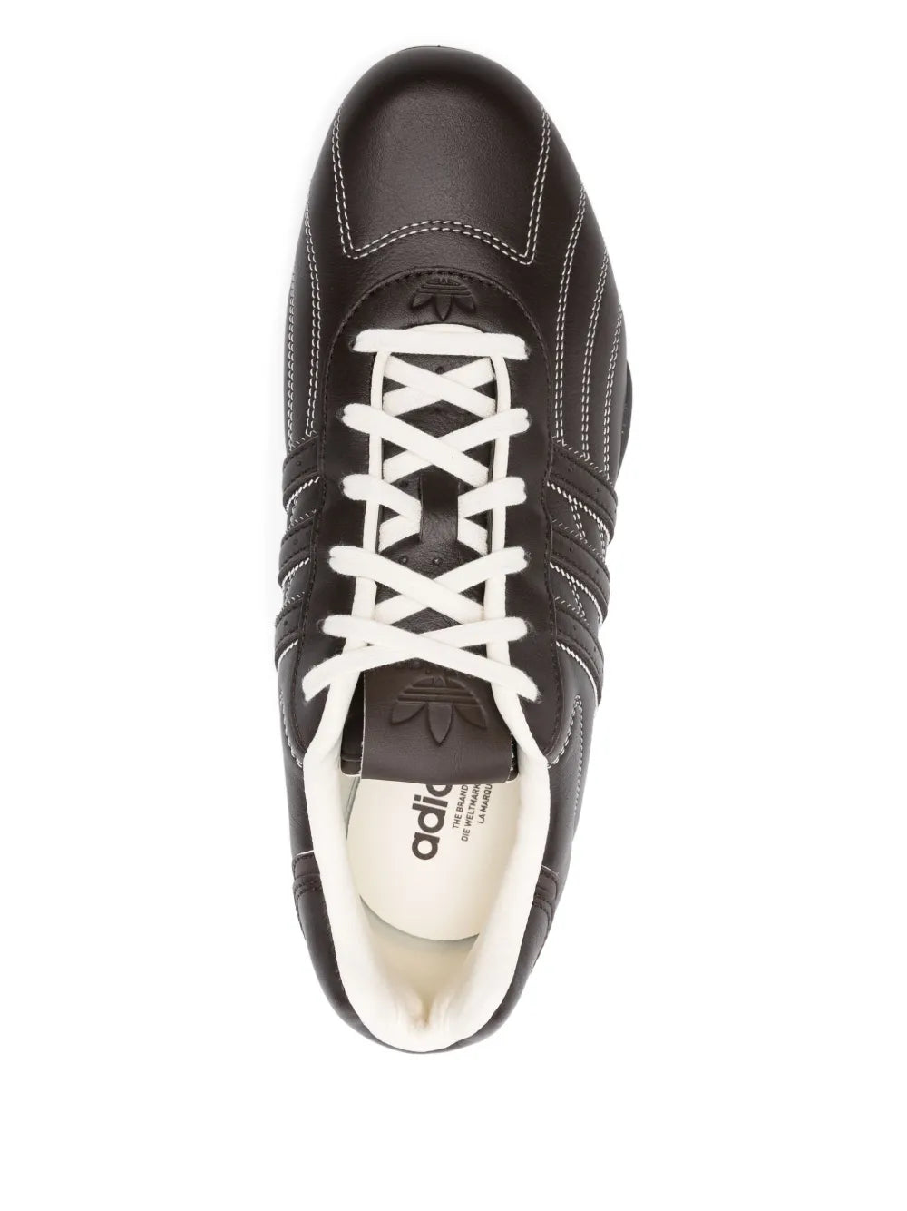adidas Adiracer Low Sneakers — Brown — Size US M 4.5 - US W 6 — Top View