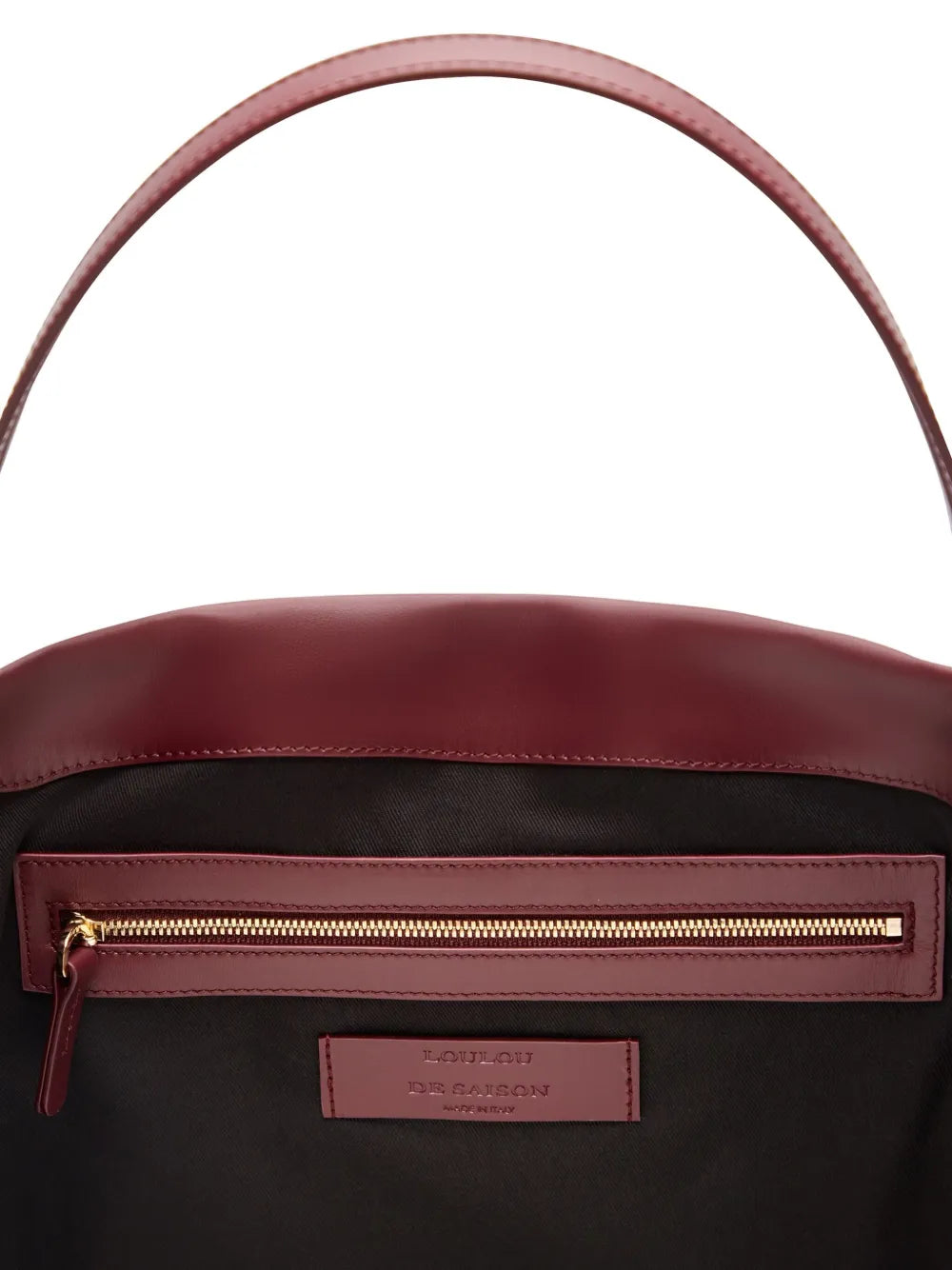 Loulou Logo Print Leather Shoulder Bag — Same as shown — Size One Size — Top View