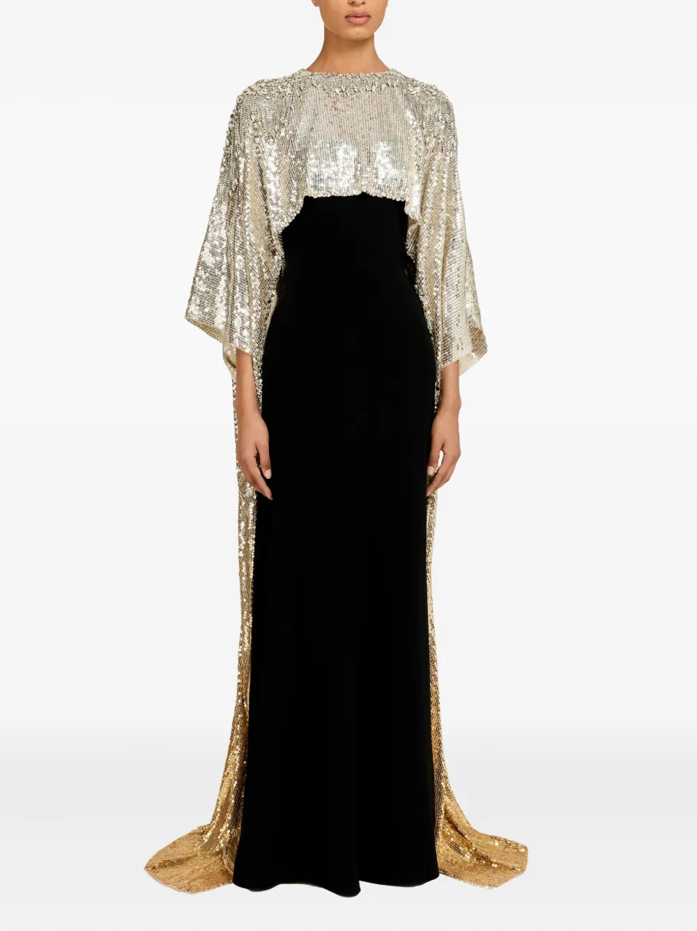 Jenny Packham Cassia Cape — Gold — Size S — Front View