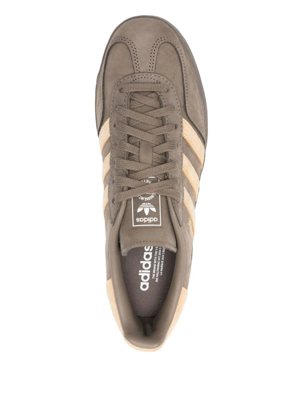 adidas Gazelle Sneakers — Brown — Size US M 6 - US W 7.5 — Top View