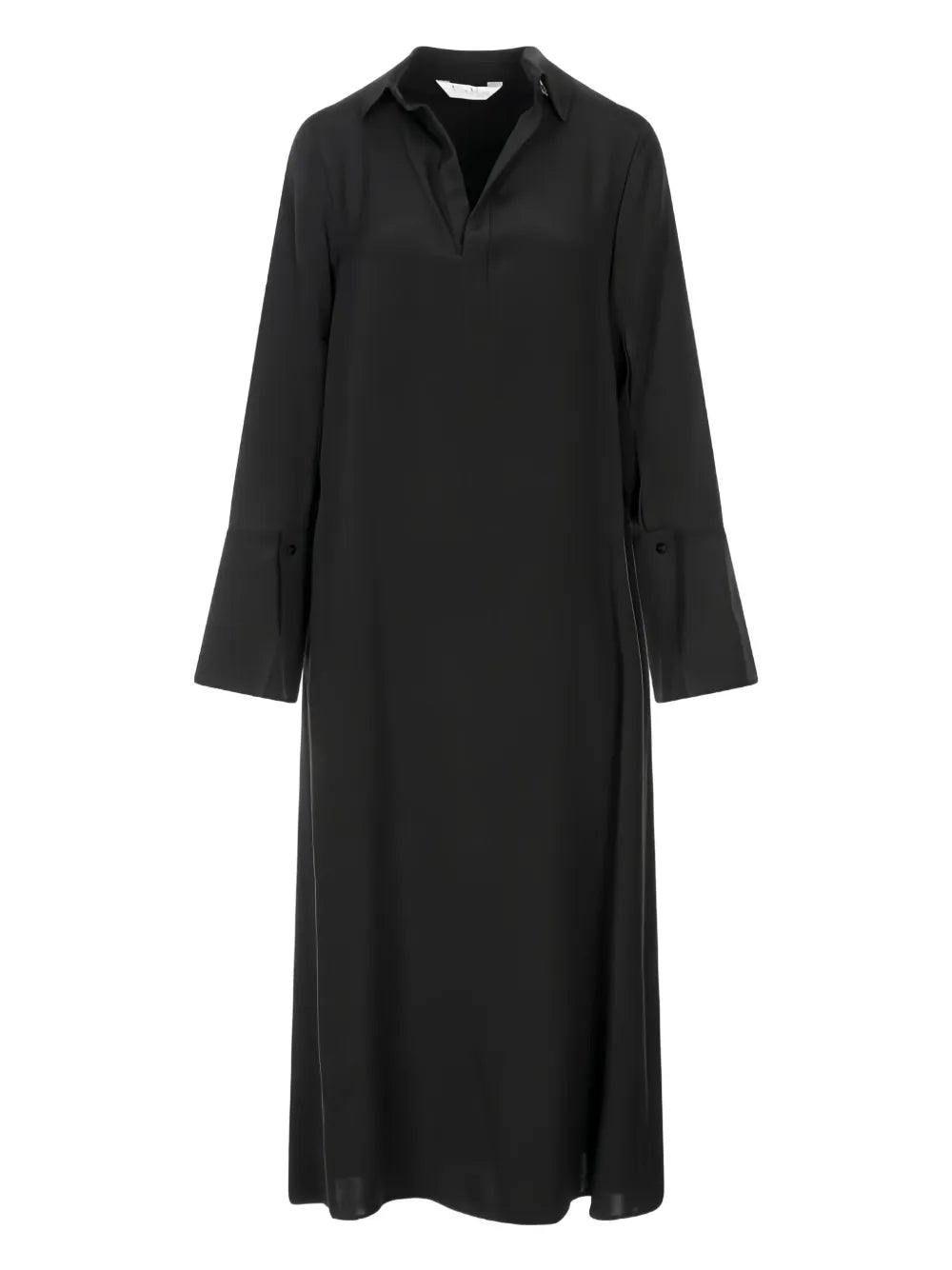 Max Mara Flared Dress — Black/ Red — Size S — Front View
