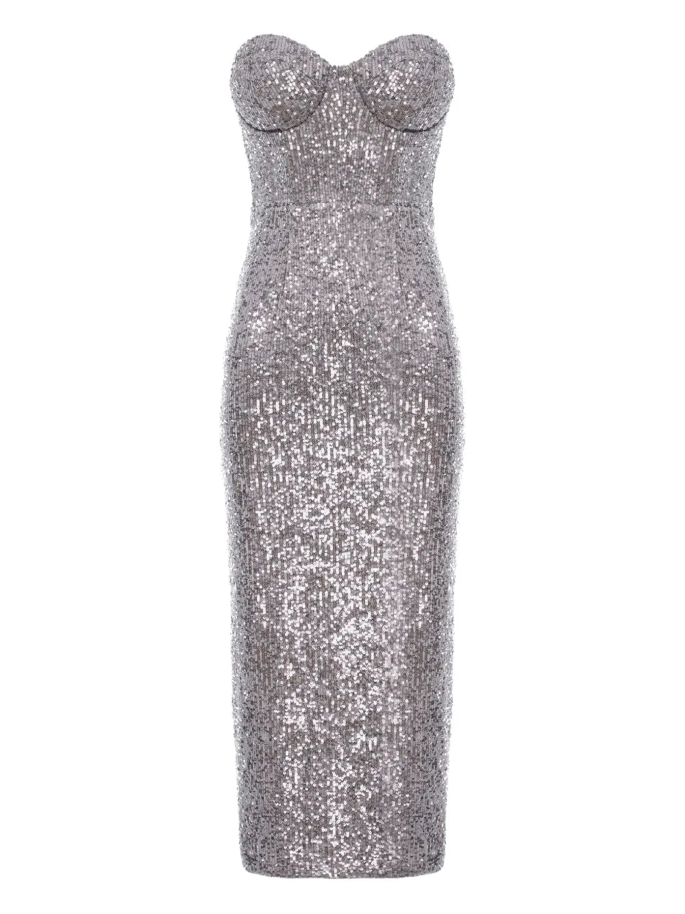 Cuanna Karlie Dress — Silver — Size XS — Front View