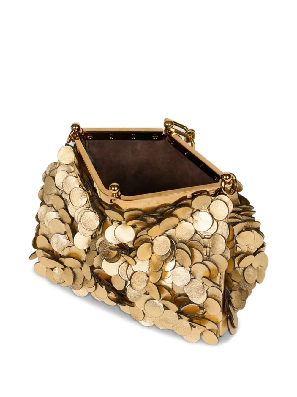 Etro Vela Laminated Sequin Small Shoulder Bag — Same as shown — Size One Size — Detail View
