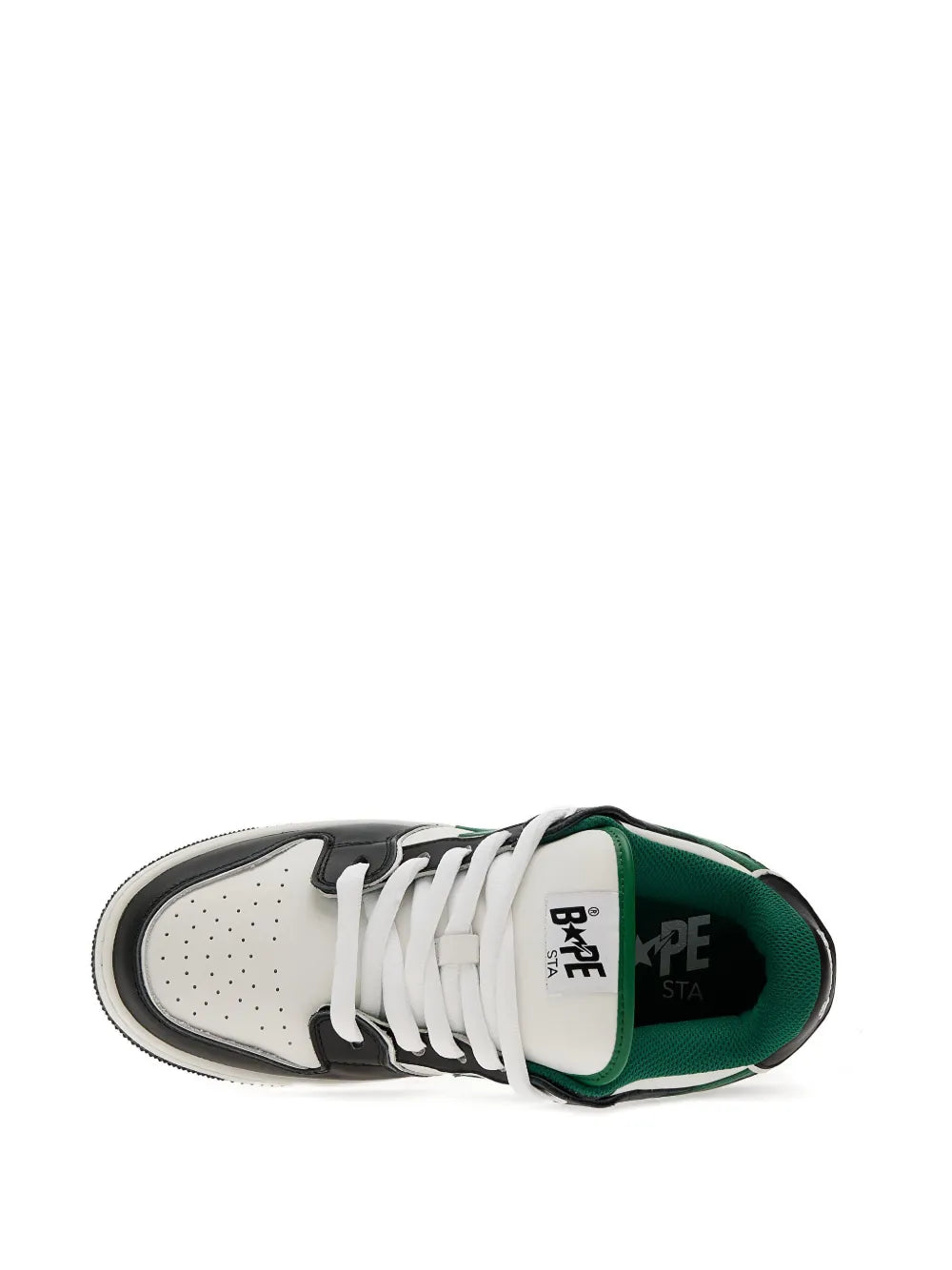 A Bathing Ape?Sk8 Sta Sneakers — Black — Size US M 3.5 - US W 5 — Detail View