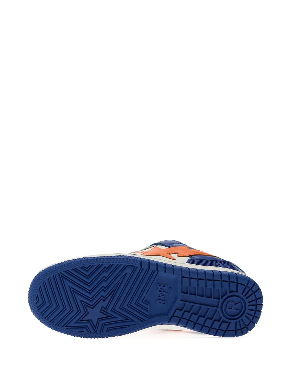 A Bathing Ape?Sk8 Sta 1 M2 Sneakers — Blue — Size US M 3.5 - US W 5 — Detail View