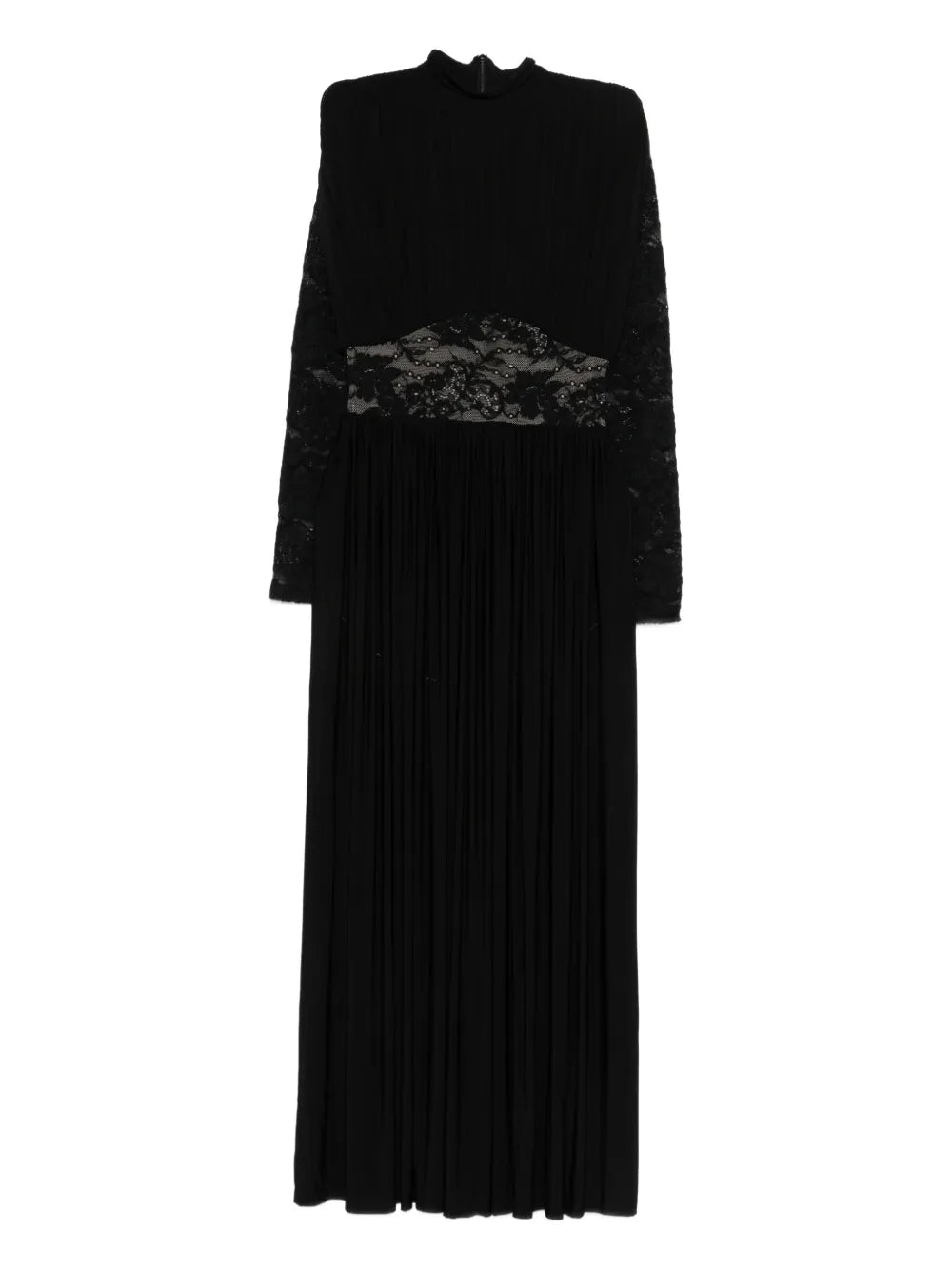 Zimmermann Rebellion Lace Insert Maxi Dress — Black — Size XS — Front View