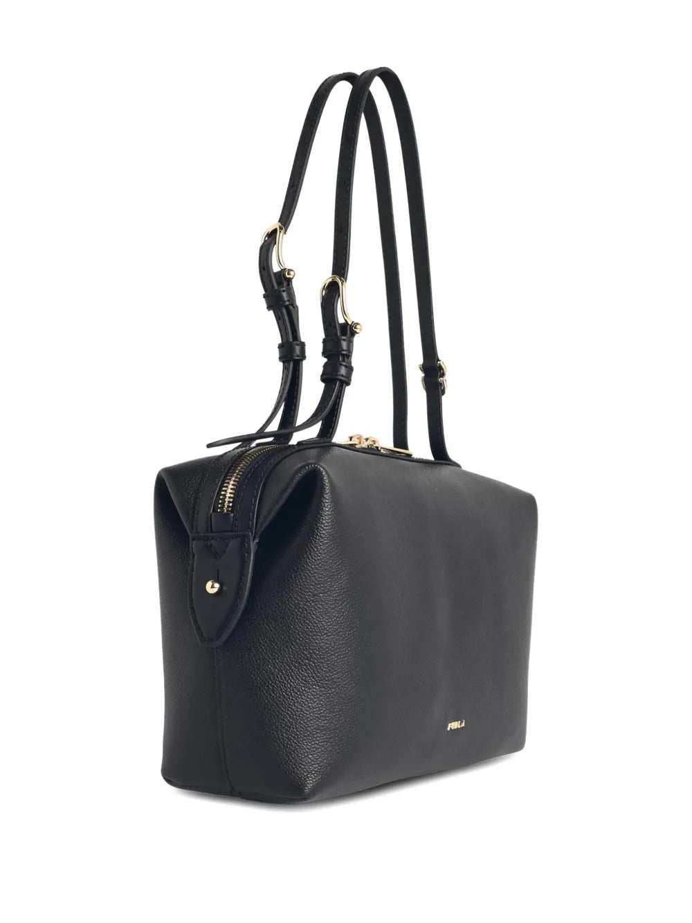 Furla Adjustable Leather Shoulder Bag — Same as shown — Size One Size — Back View