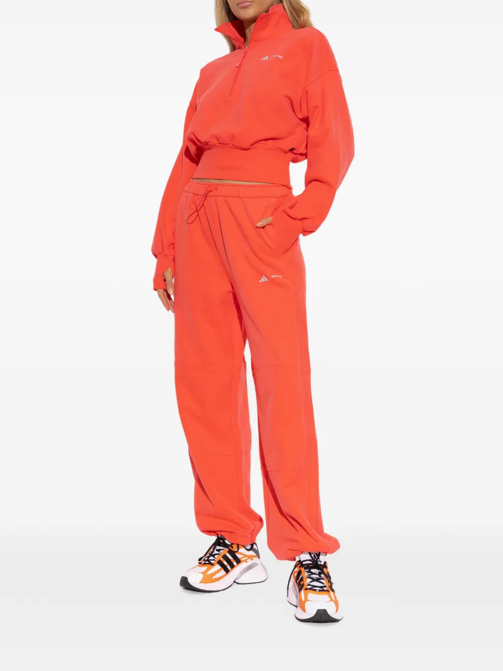 adidas Panelled Sneakers — White, Black / Orange — Size US M 4.5 - US W 6 — Alternate View 7