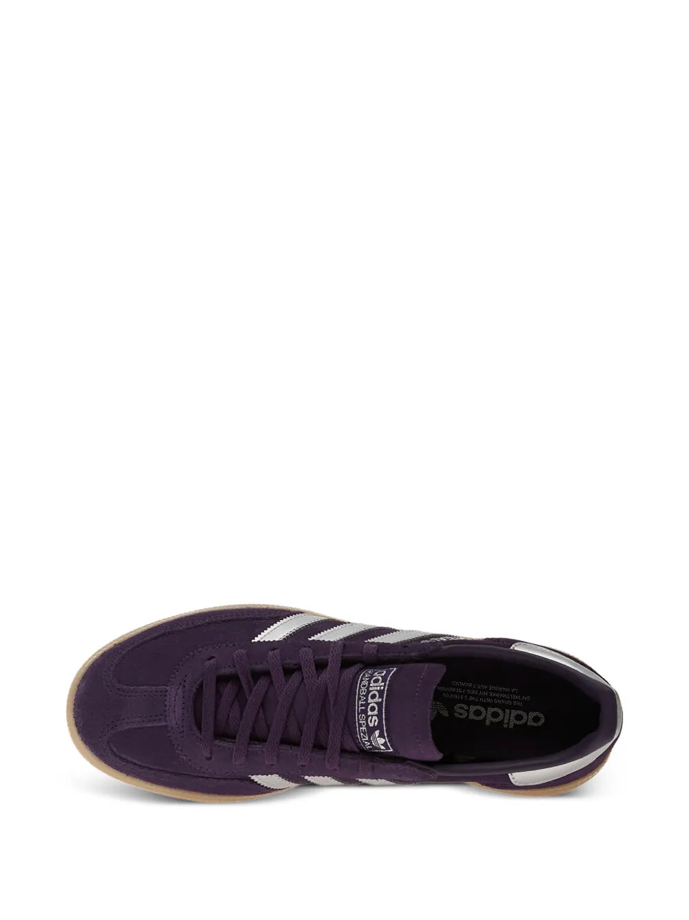 adidas Handball Spezial Stripes — Purple — Size US M 3.5 - US W 5 — Detail View