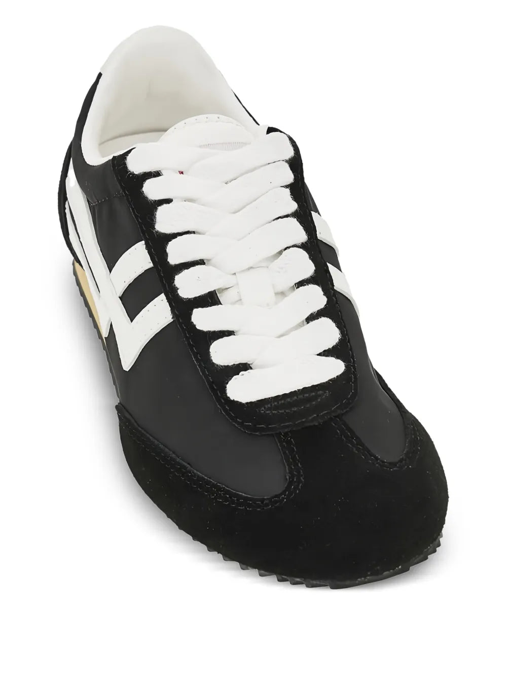 Pro-Keds Racer 77 Logo Stripe Trainers — Black — Size US M 3.5 - US W 5 — Side View