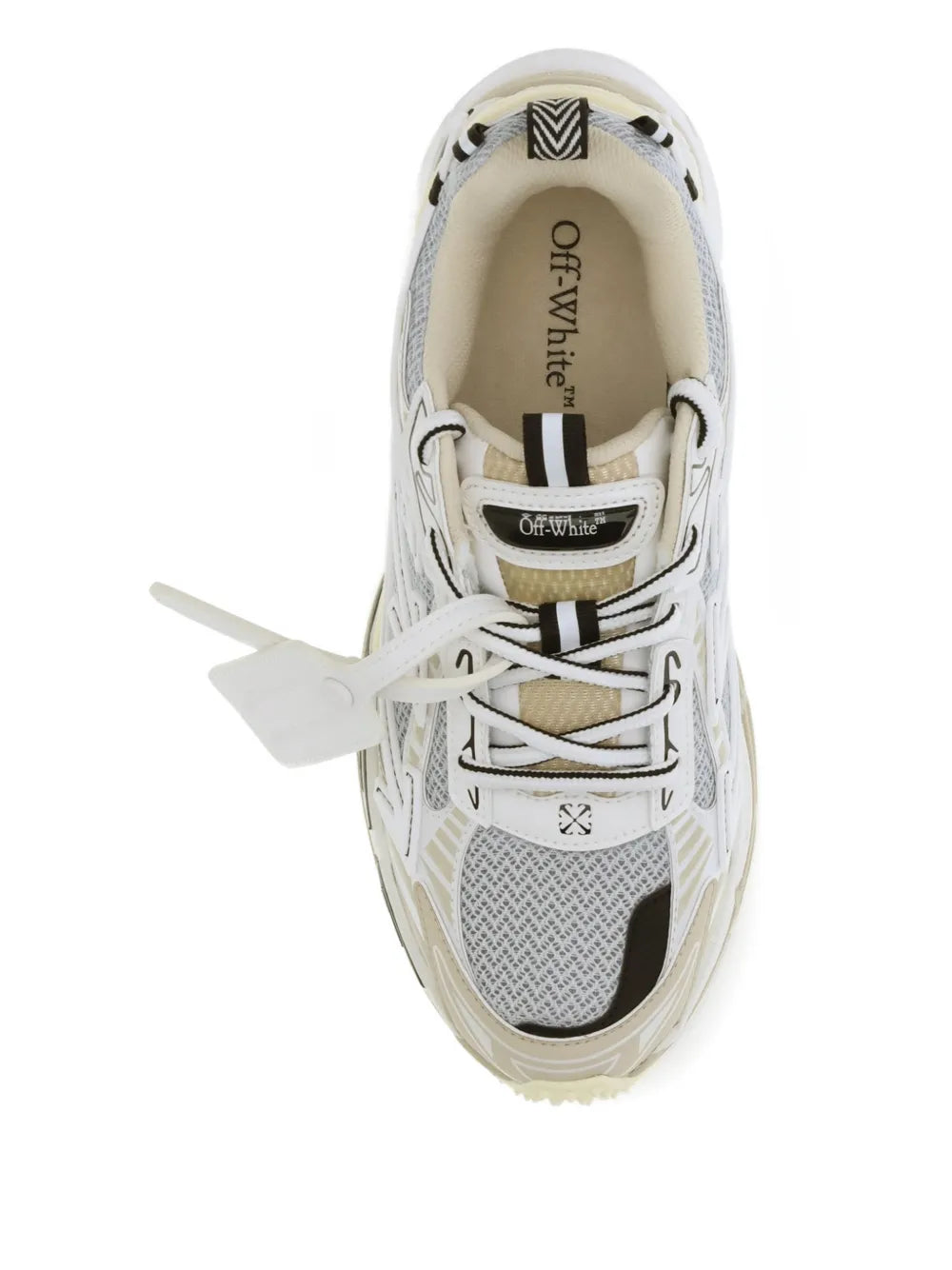 Off-White Be Right Back — White — Size US M 3.5 - US W 5 — Top View